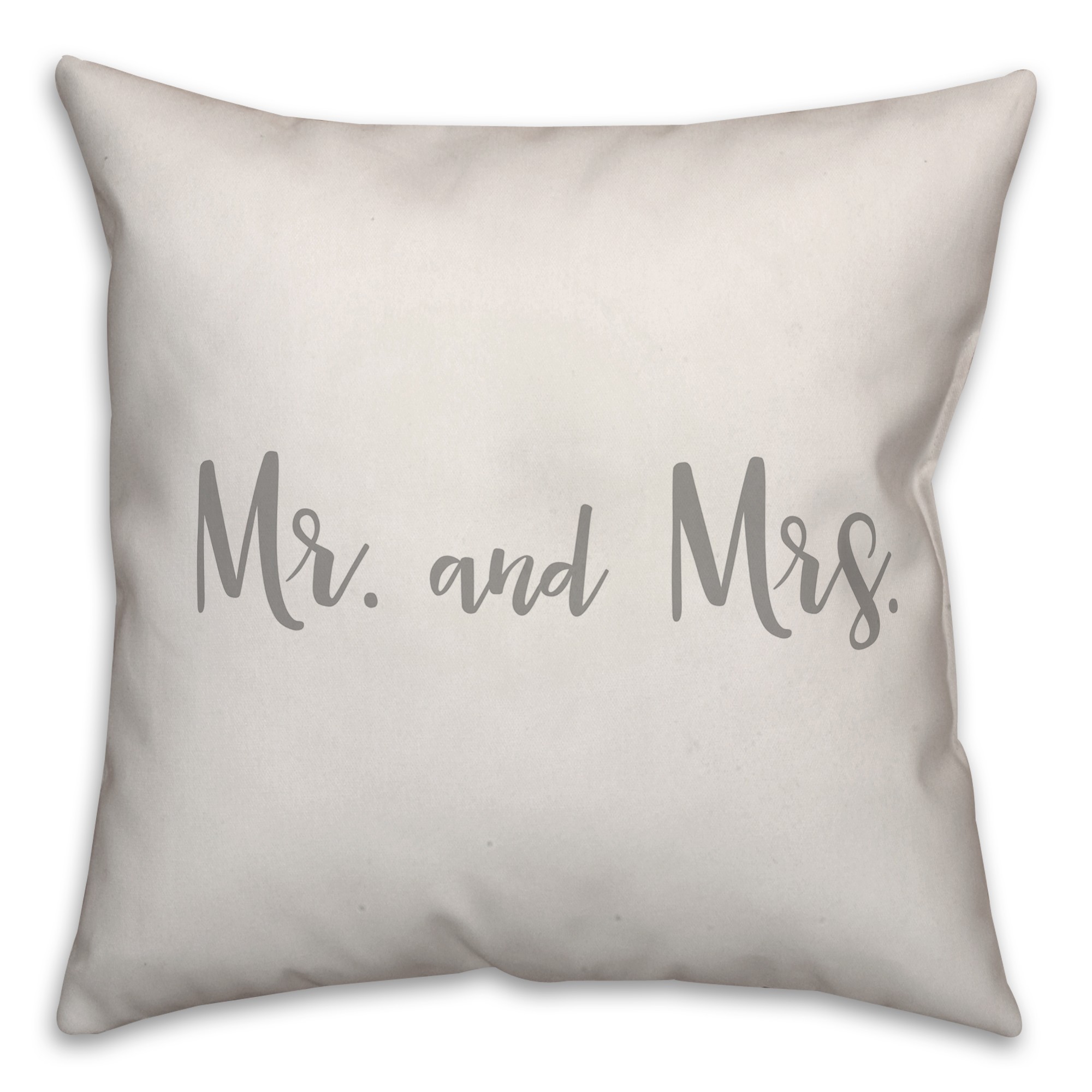 Mr. and Mrs. 16x16 Spun Poly Pillow Cover