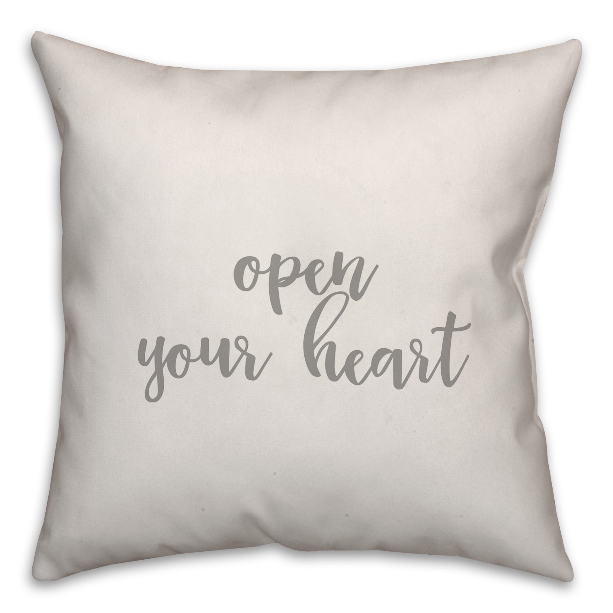 Open Your Heart 16x16 Spun Poly Pillow Cover