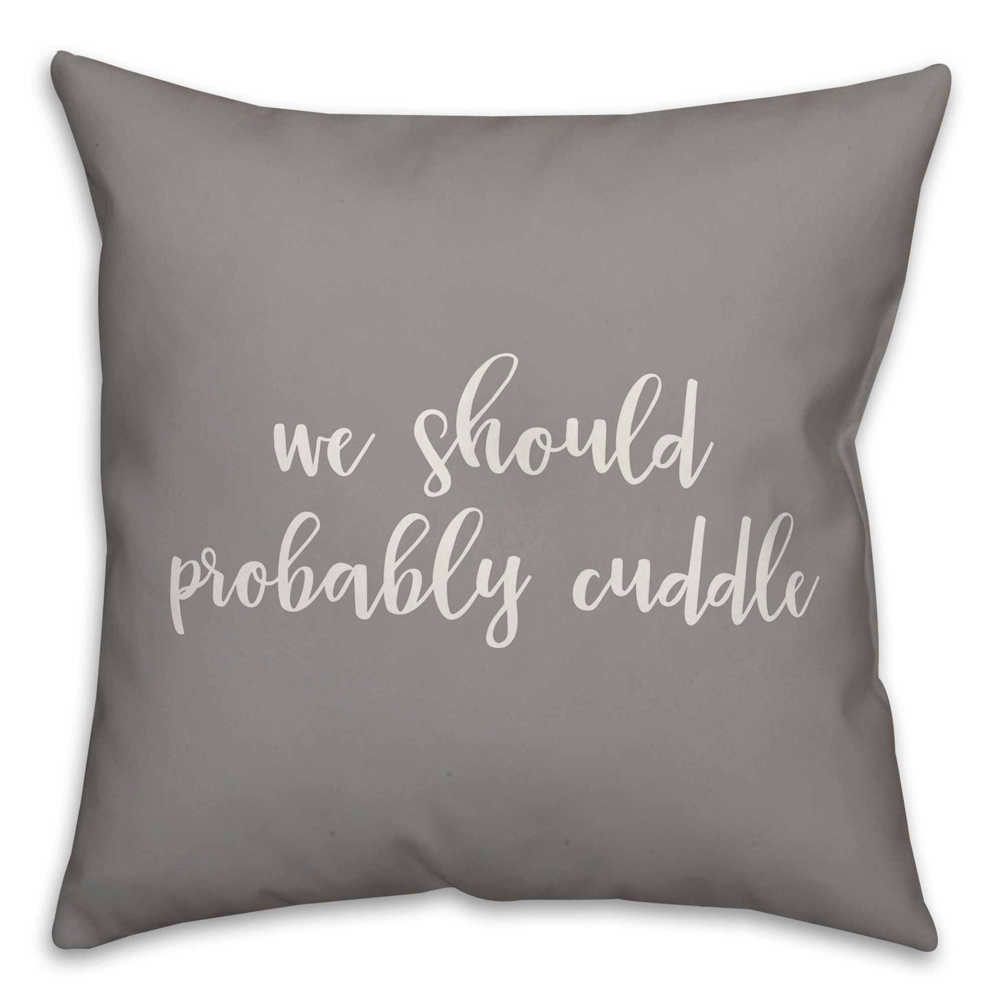 We Should Probably Cuddle 16x16 Spun Poly Pillow Cover