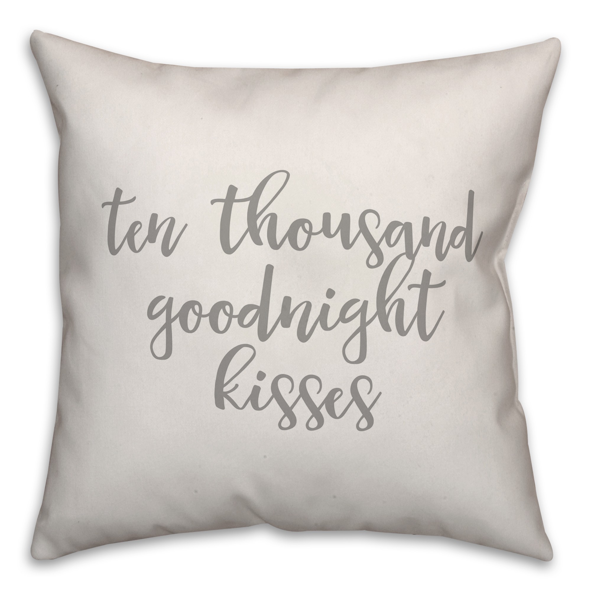 Ten Thousand Goodnight Kisses 16x16 Spun Poly Pillow Cover