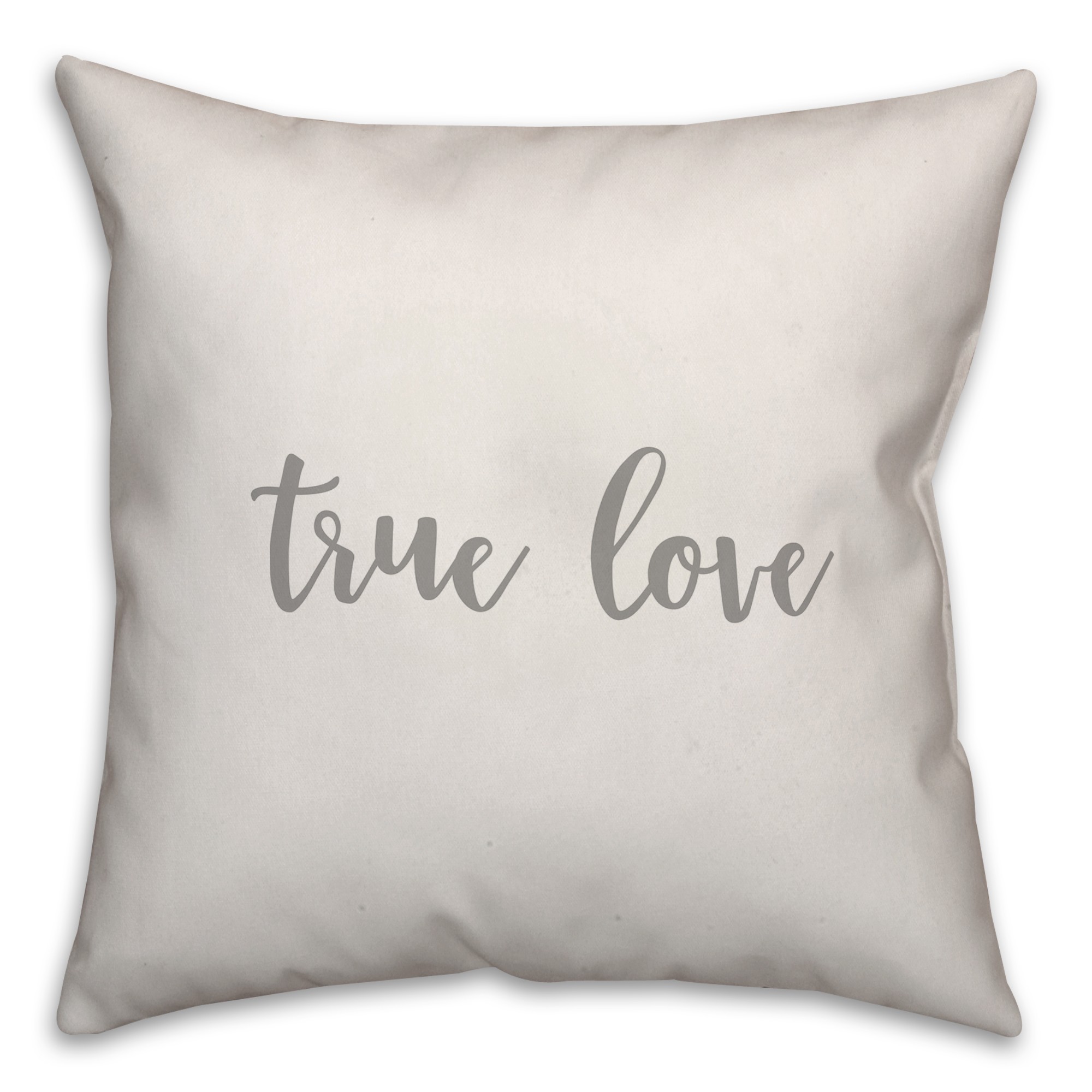 True Love 16x16 Spun Poly Pillow Cover