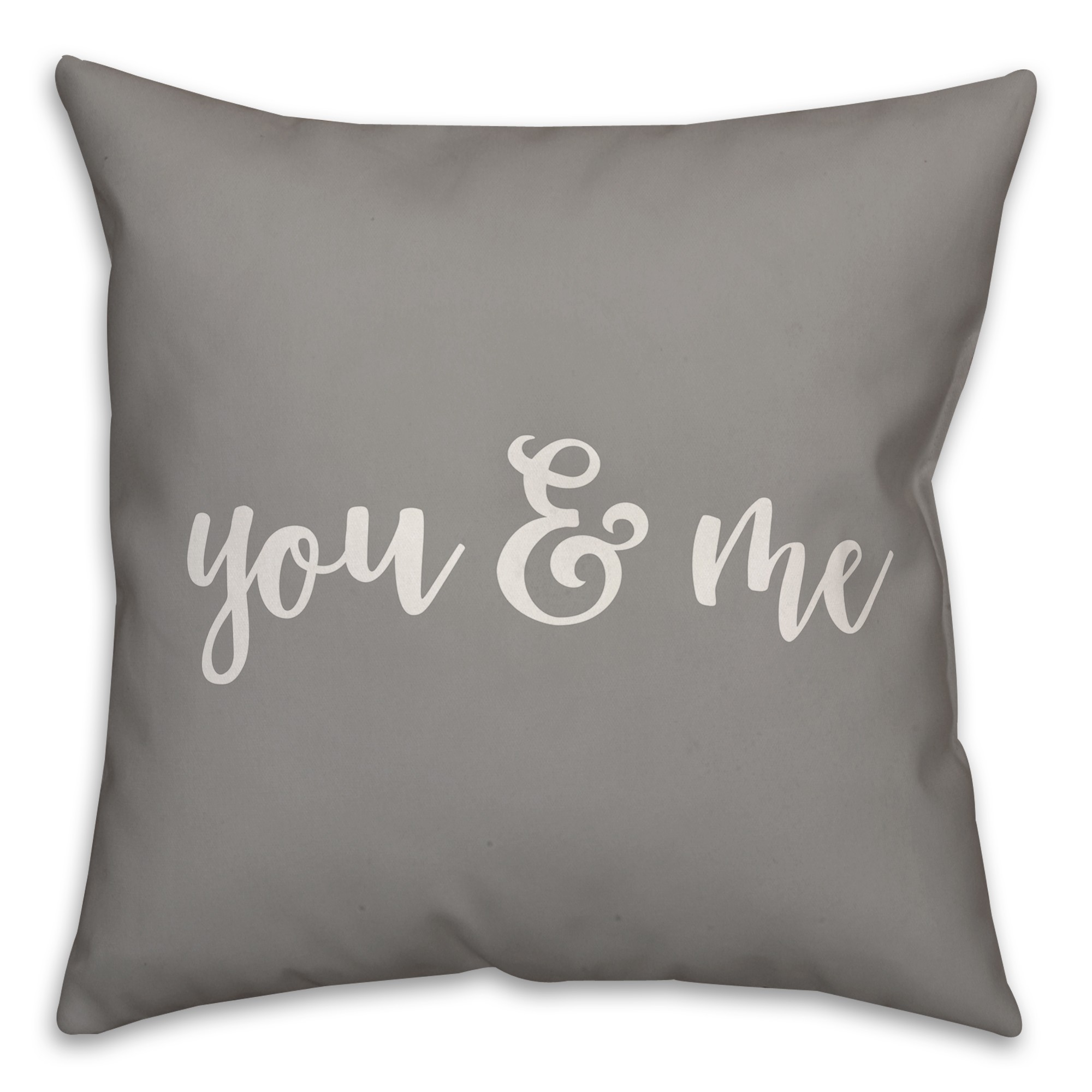 You & Me 16x16 Spun Poly Pillow Cover