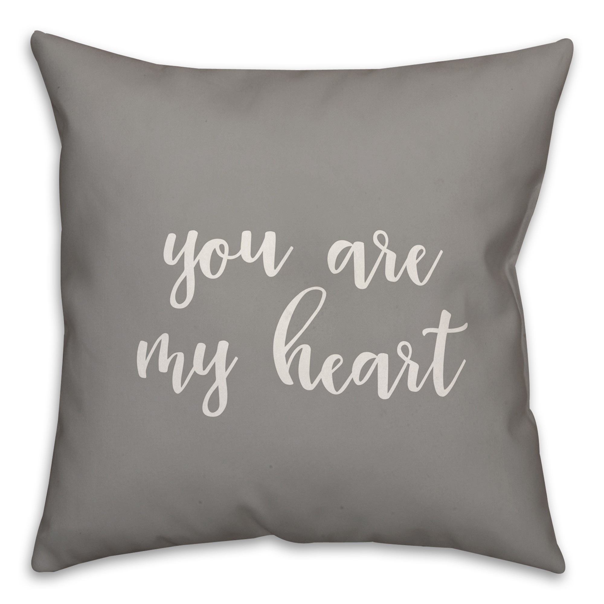 You Are My Heart 16x16 Spun Poly Pillow Cover