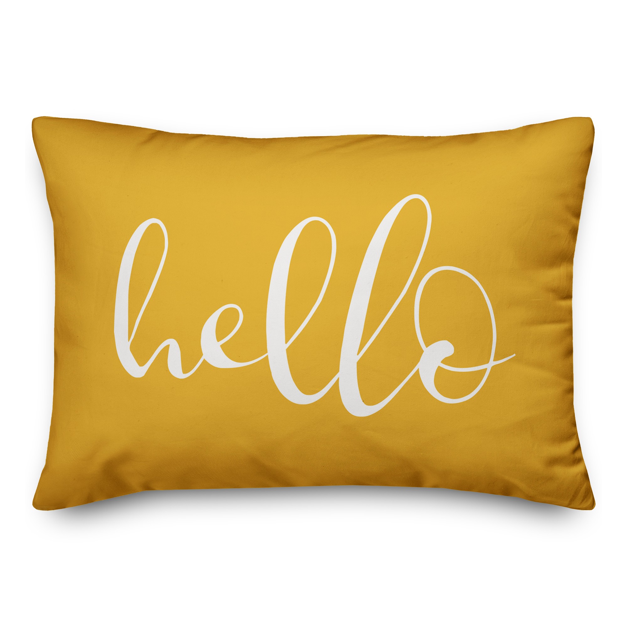 Hello Script Pillow