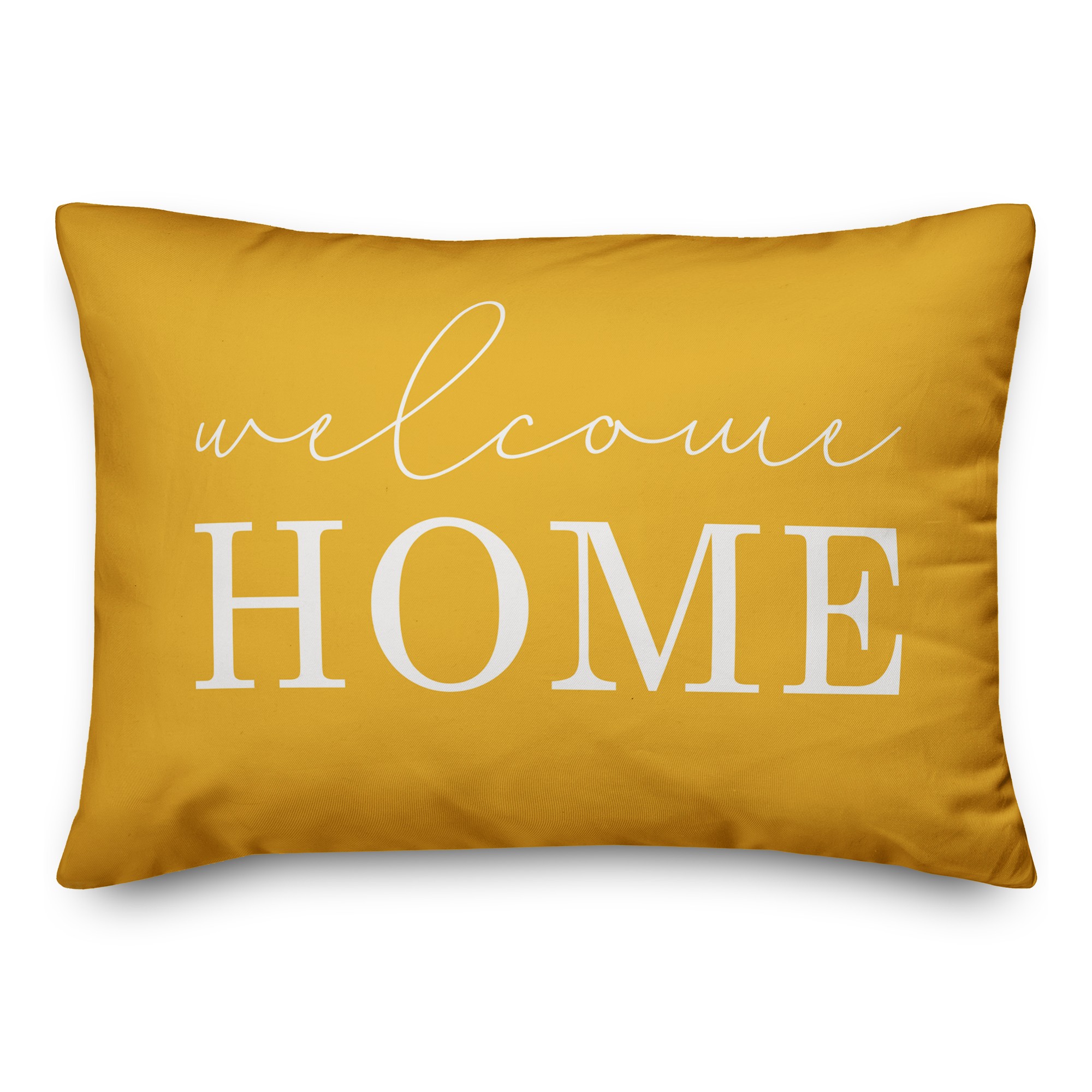 Welcome Home Script Pillow
