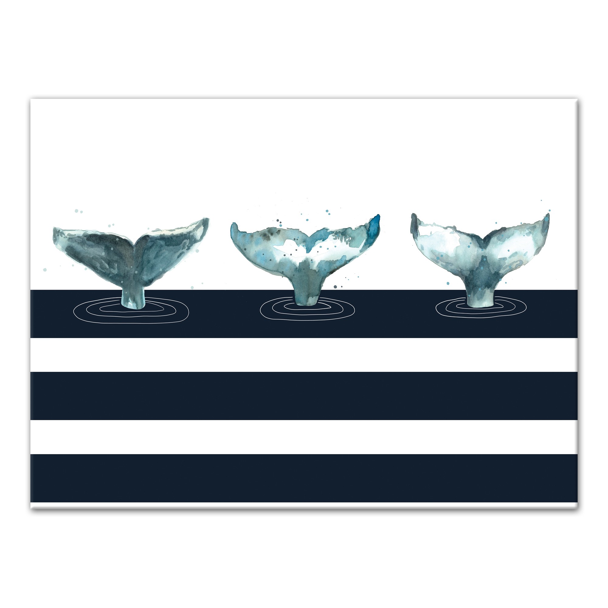 Whale Tails 30x40 Canvas Wall Art