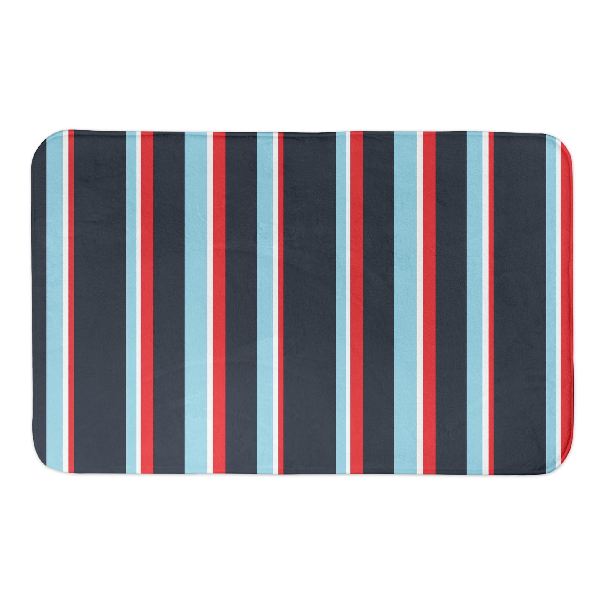 Nautical Stripes 34x21 Bath Mat
