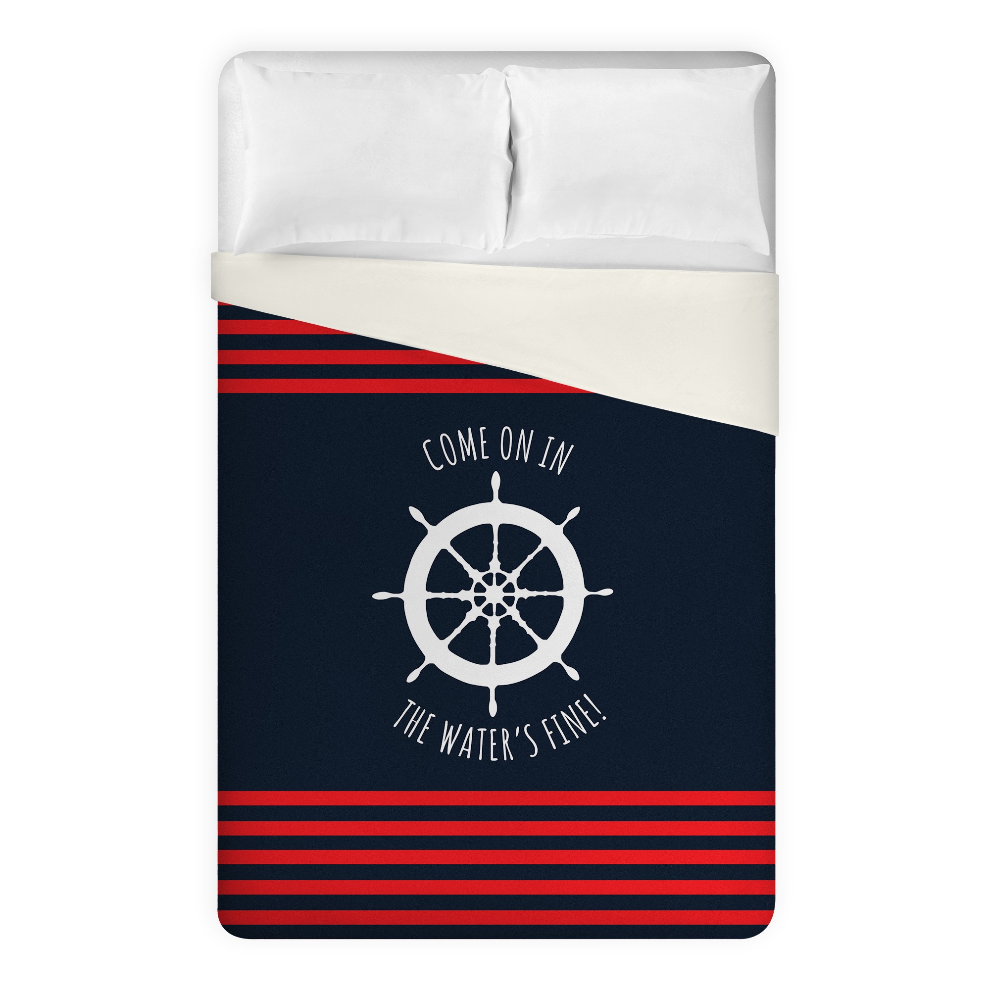 Come On In The Water's Fine Duvet
