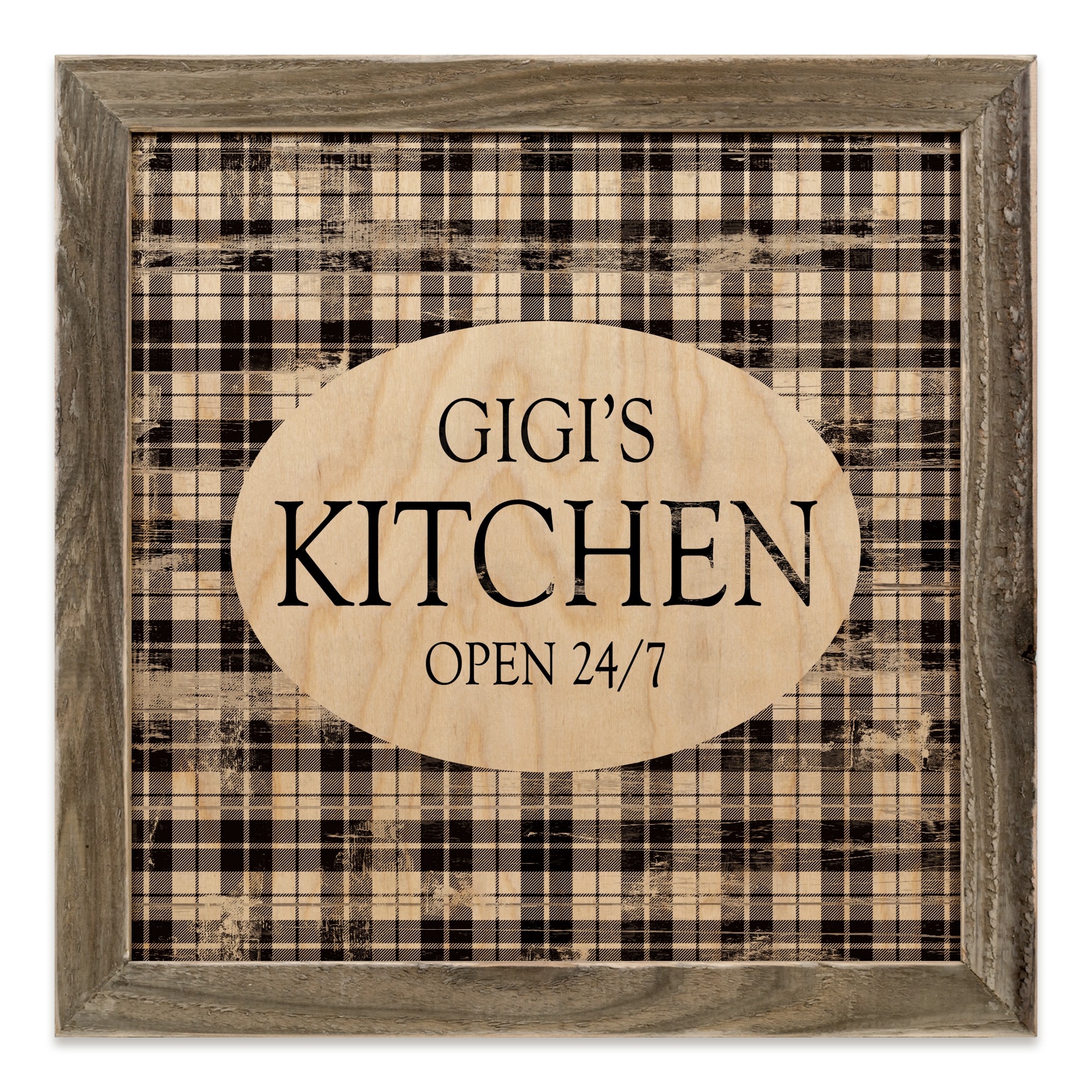 Gigi's Kitchen 12x12 Framed Wood Print
