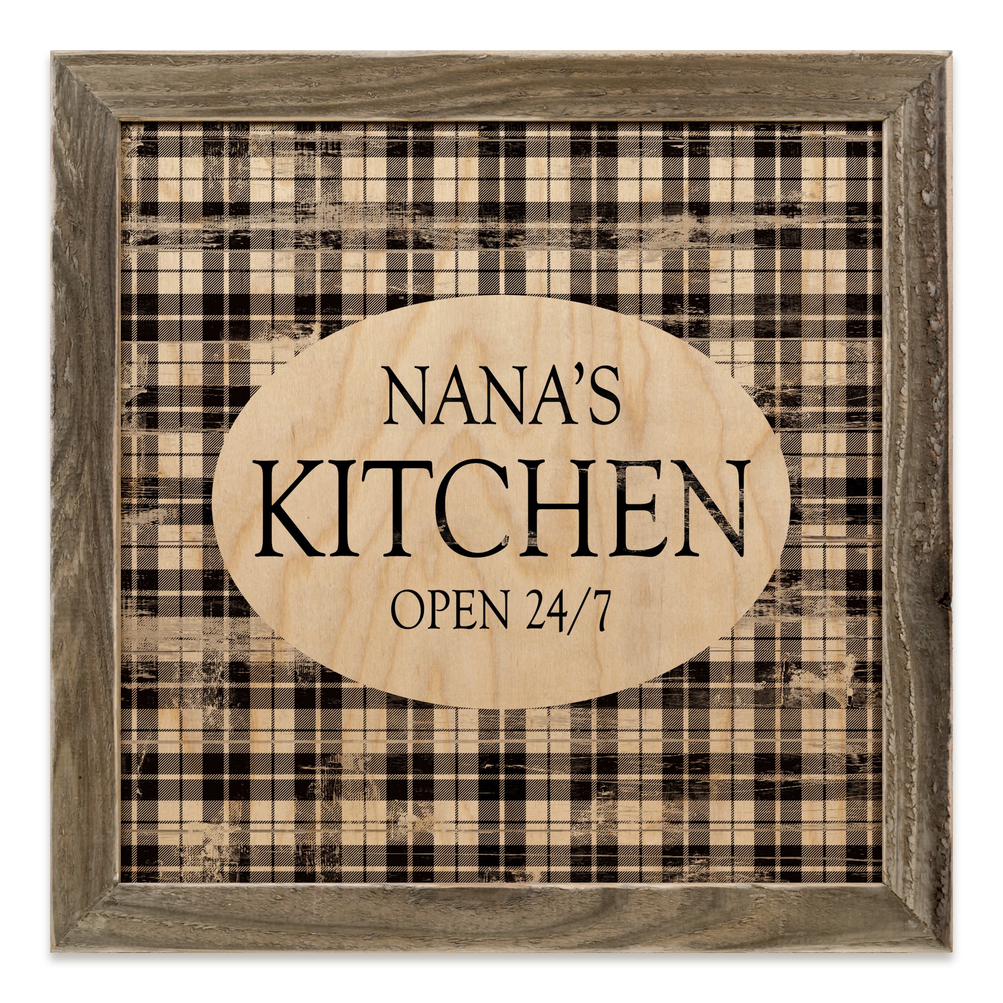 Nana's Kitchen 12x12 Framed Wood Print