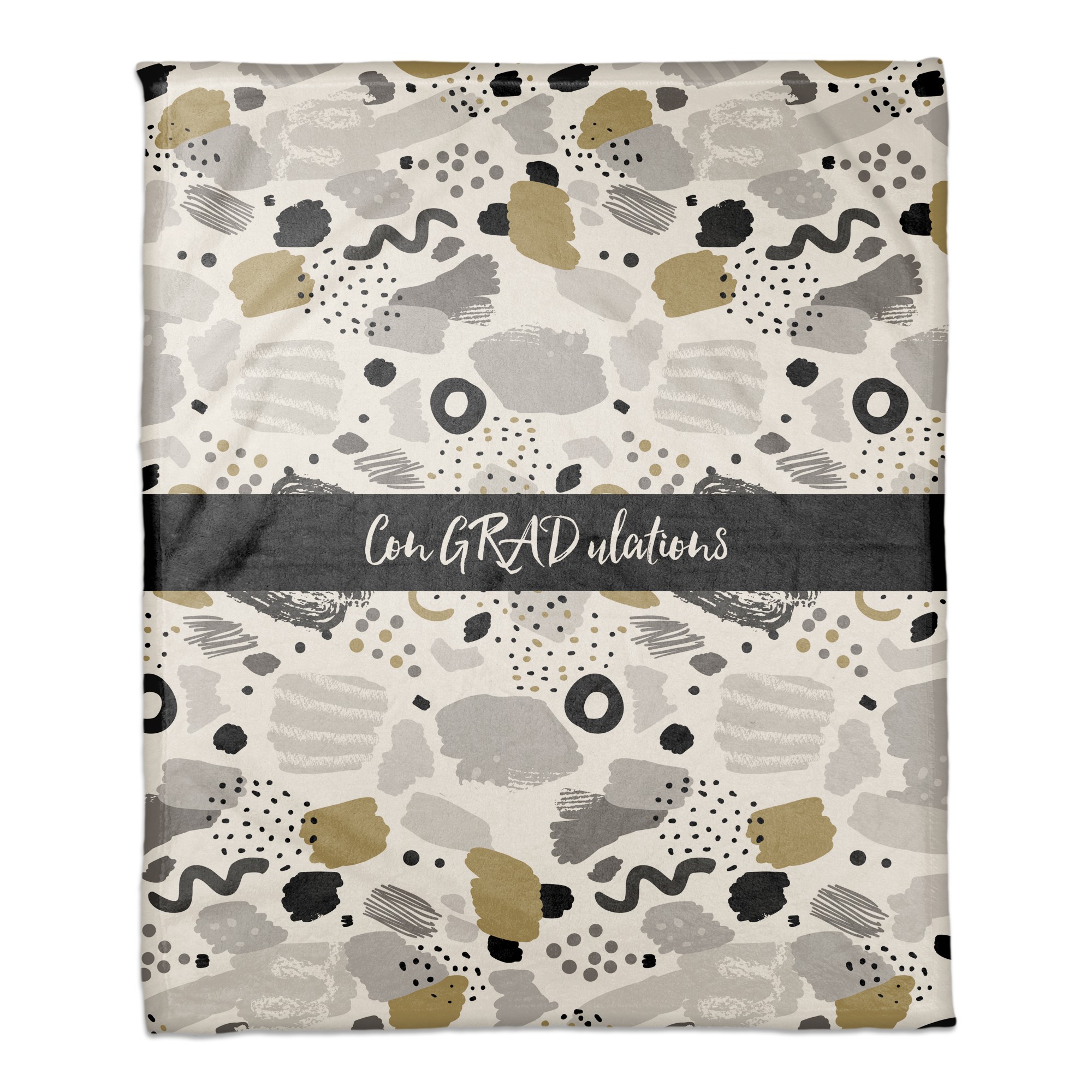 Graduation Confetti Pattern 50x60 Coral Fleece Blanket