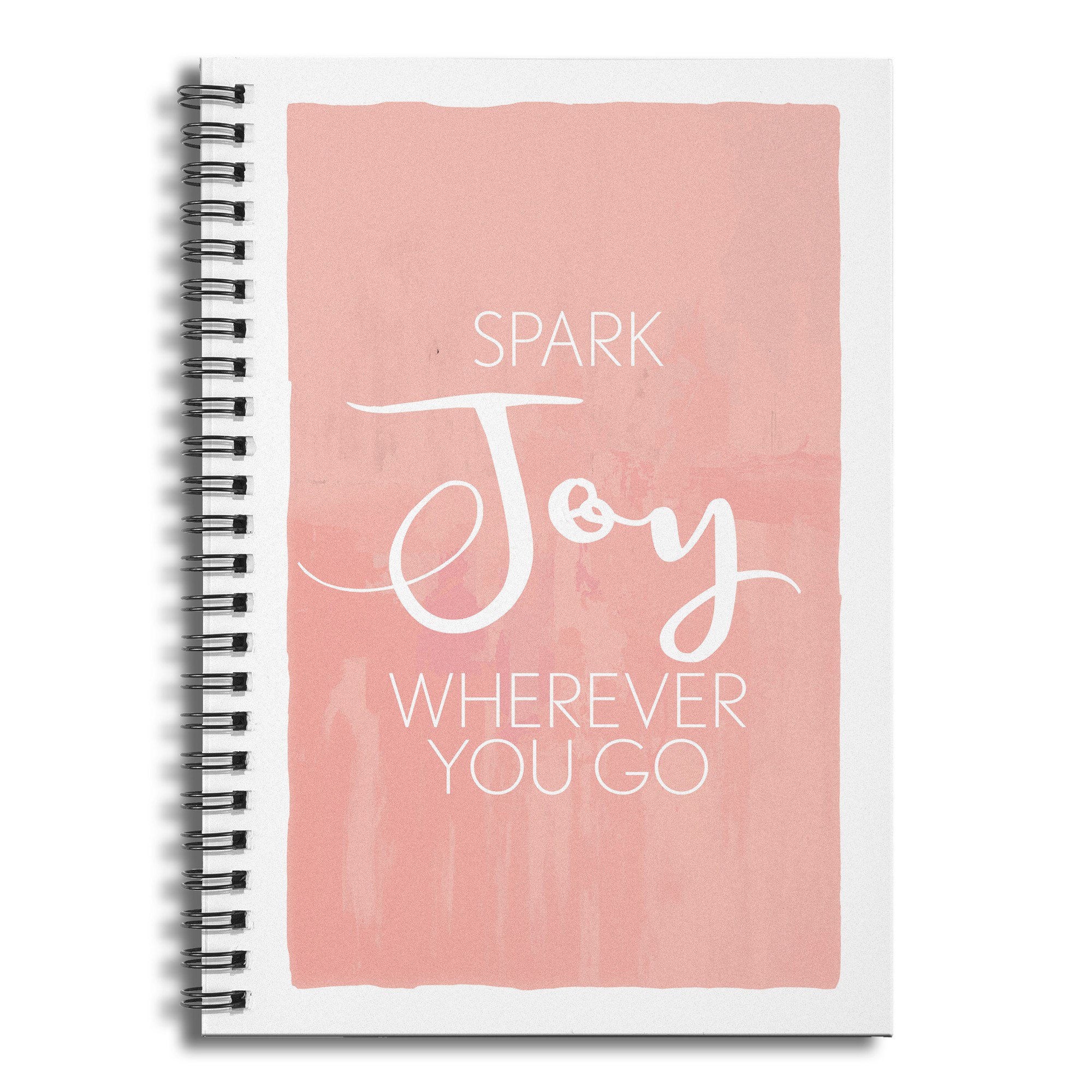 Spark Joy Wherever You Go 6x8 Ruled Spiral Notebook