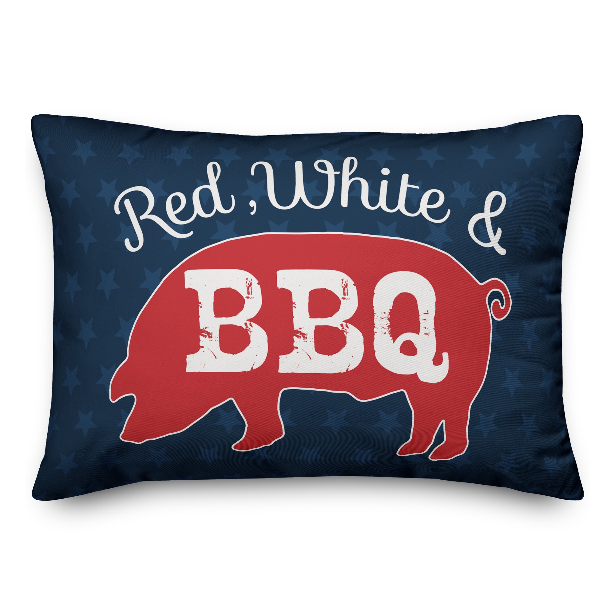 Red White and BBQ 14x20 Indoor / Outdoor Pillow