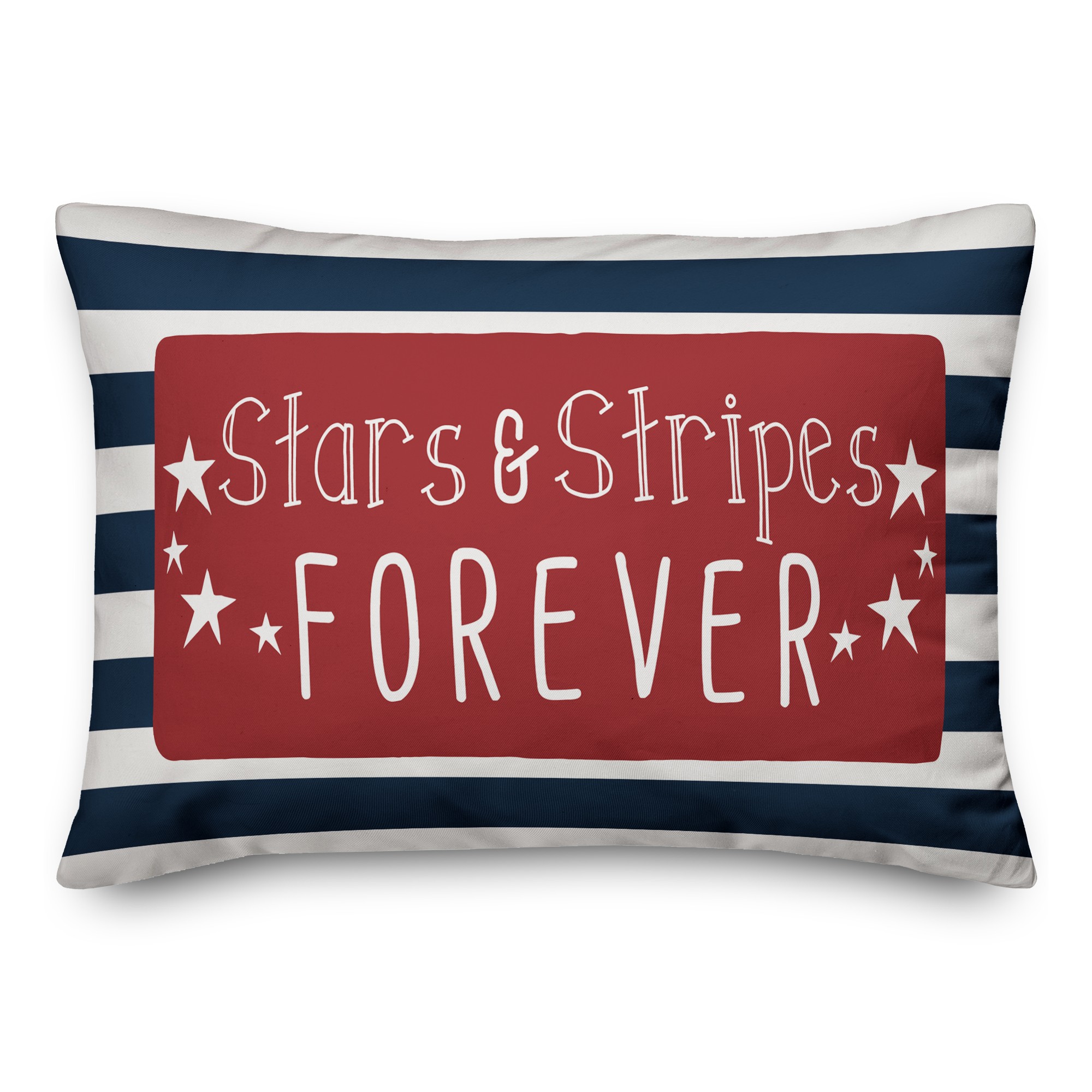 Stars and Stripes Forever 14x20 Spun Poly Pillow