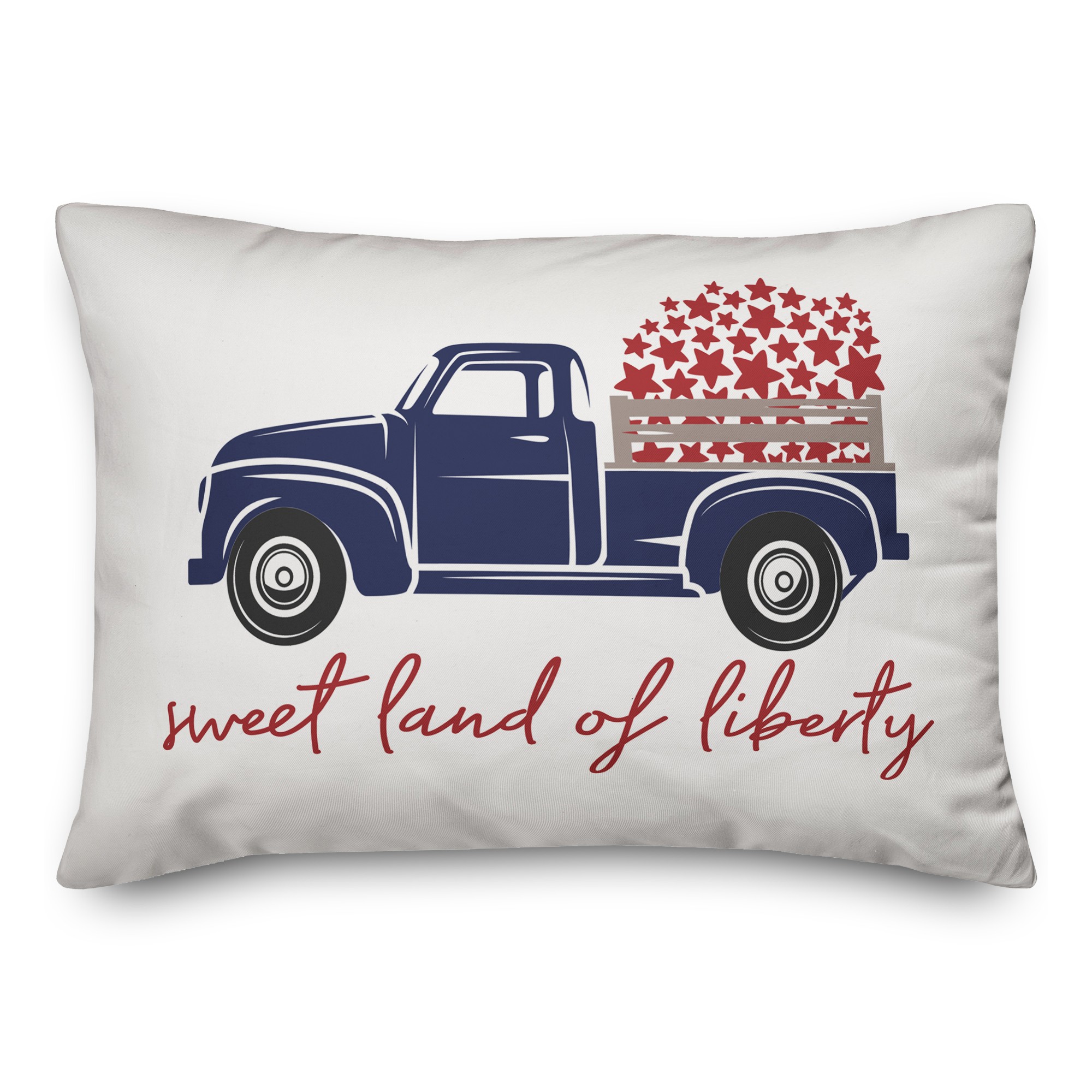 Sweet Land of Liberty Vintage Truck 14x20 Indoor / Outdoor Pillow