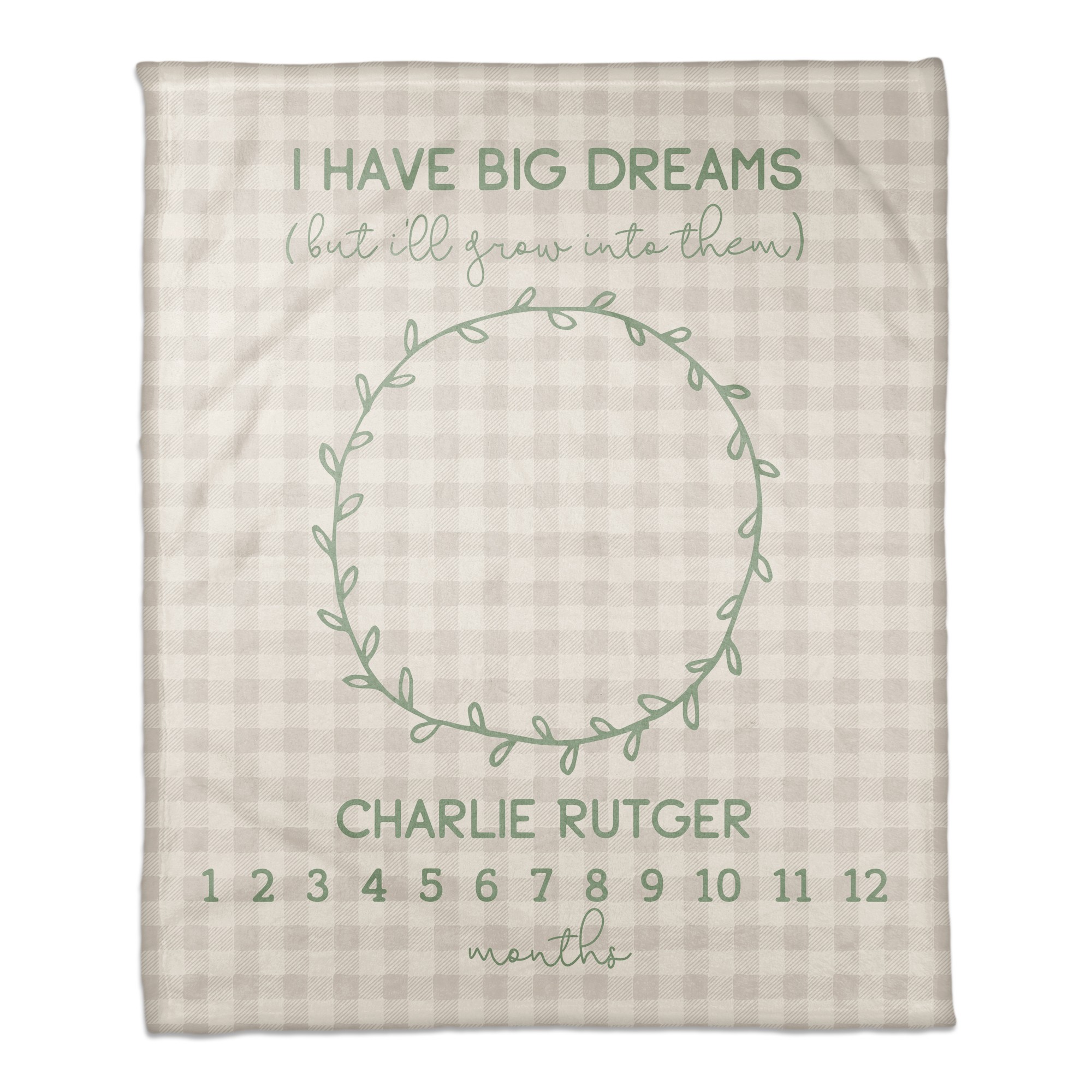 I Have Big Dreams 50x60 Personalized Coral Fleece Blanket