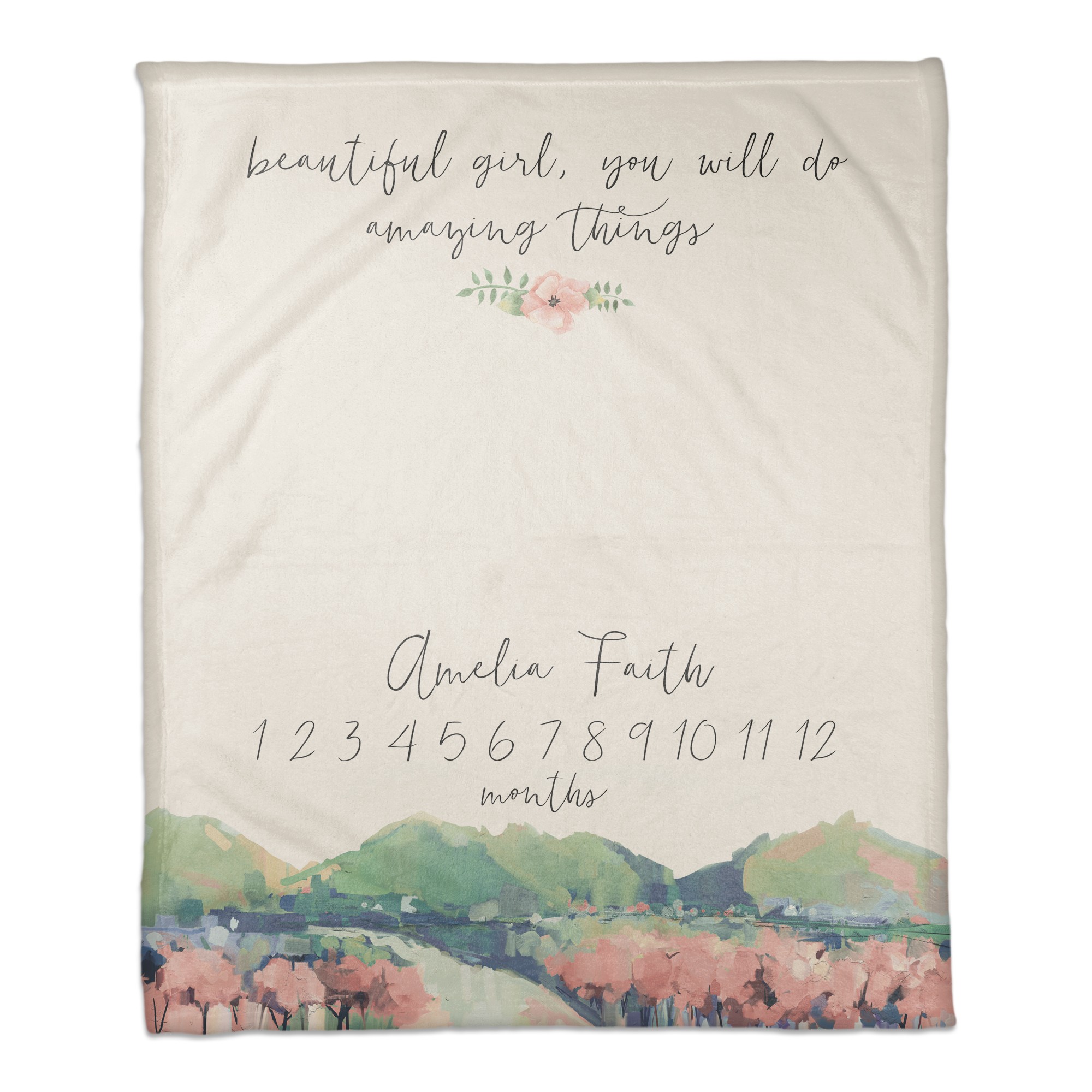 You will do Amazing Things 50x60 Personalized Coral Fleece Blanket