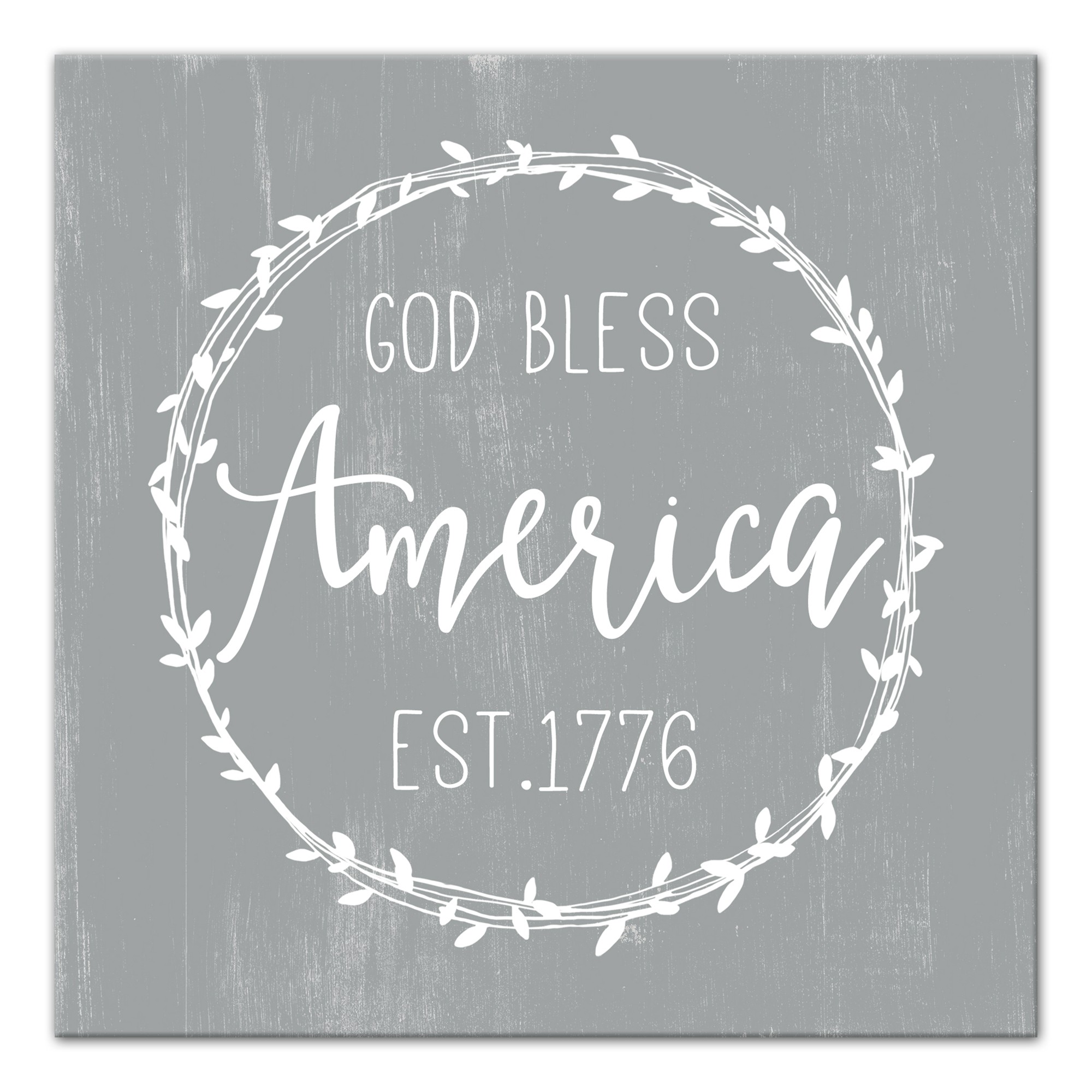 God Bless America 12x12 Canvas Wall Art