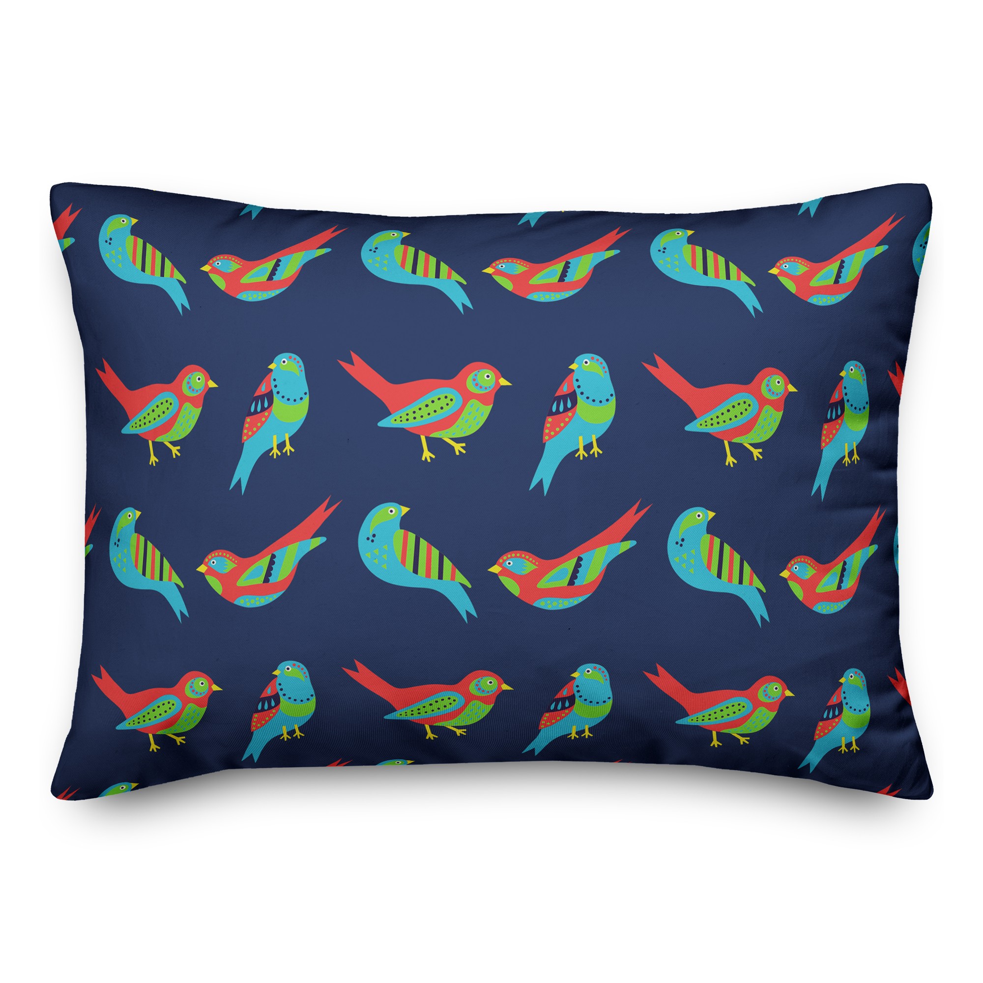Bird Pattern Pillow