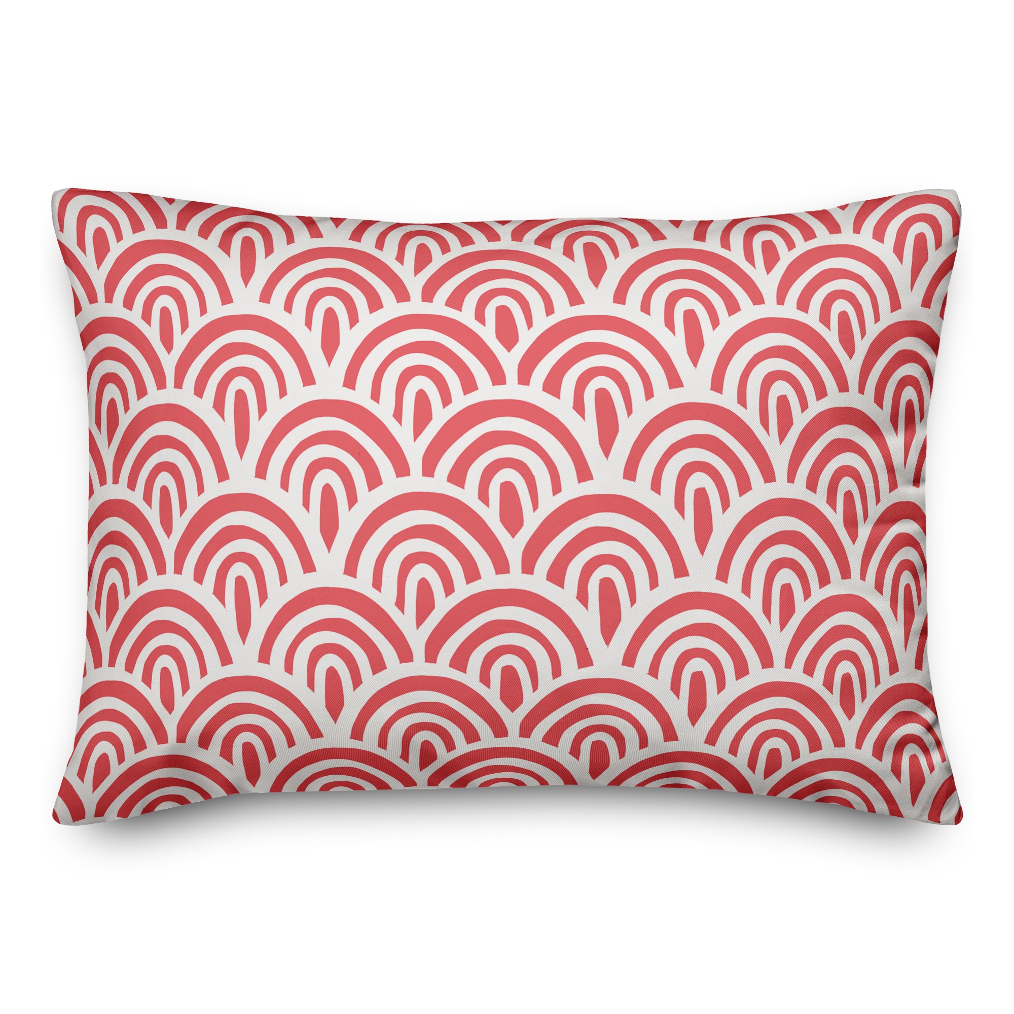 Abstract Scallop Pillow