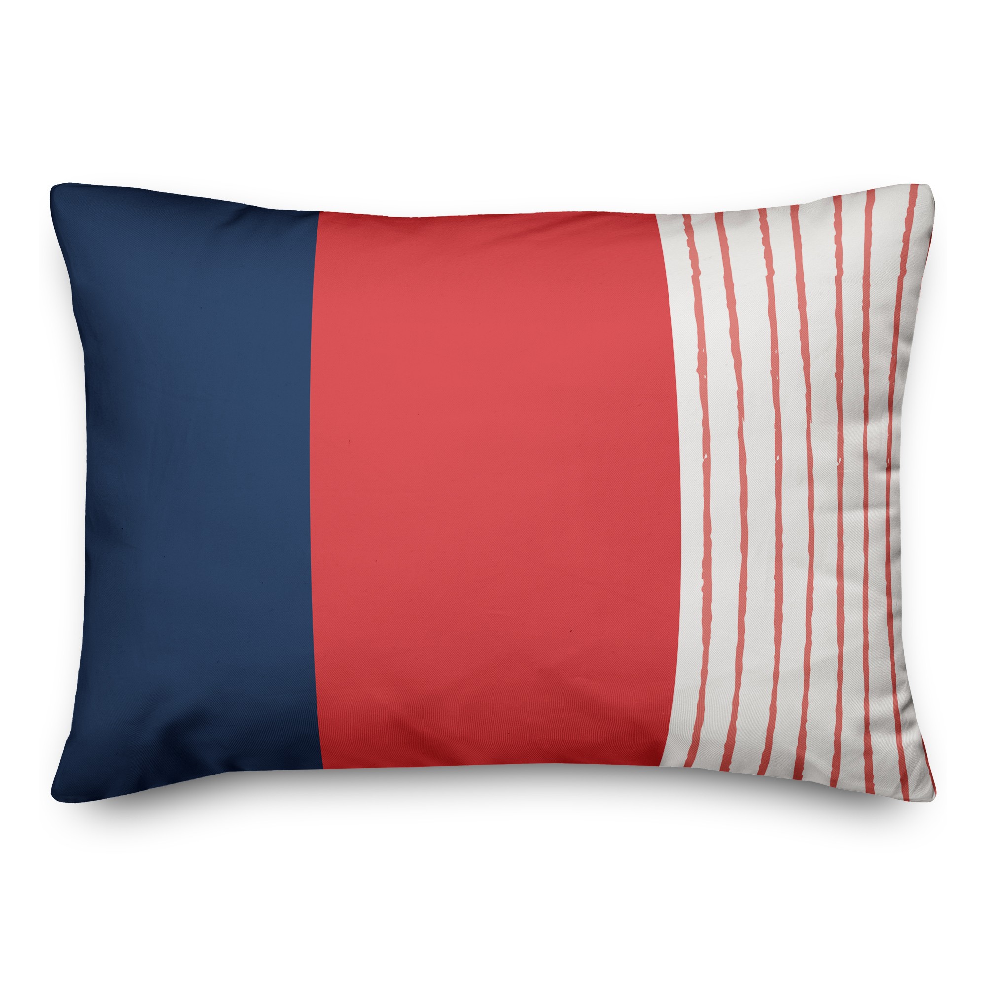 Color Block Stripe Pillow