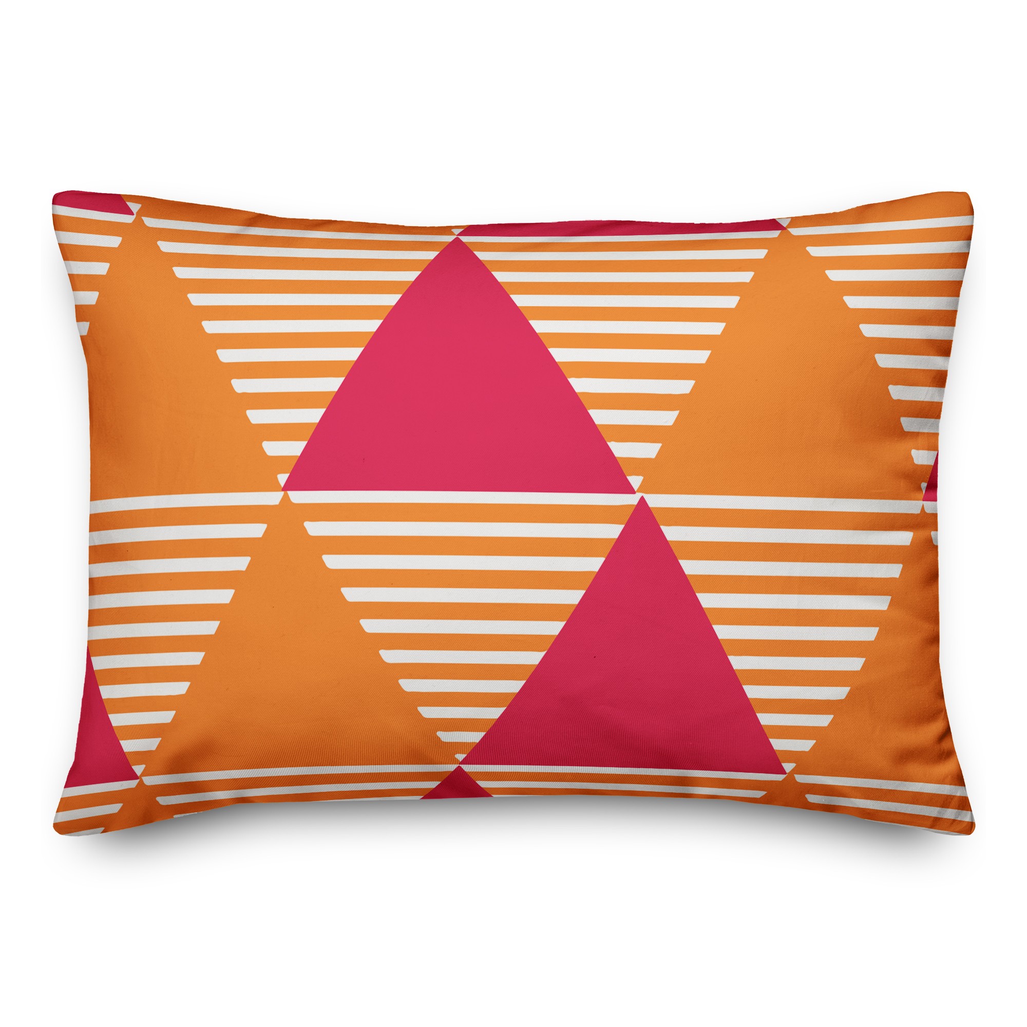 Geo Stripe Triangle Pillow
