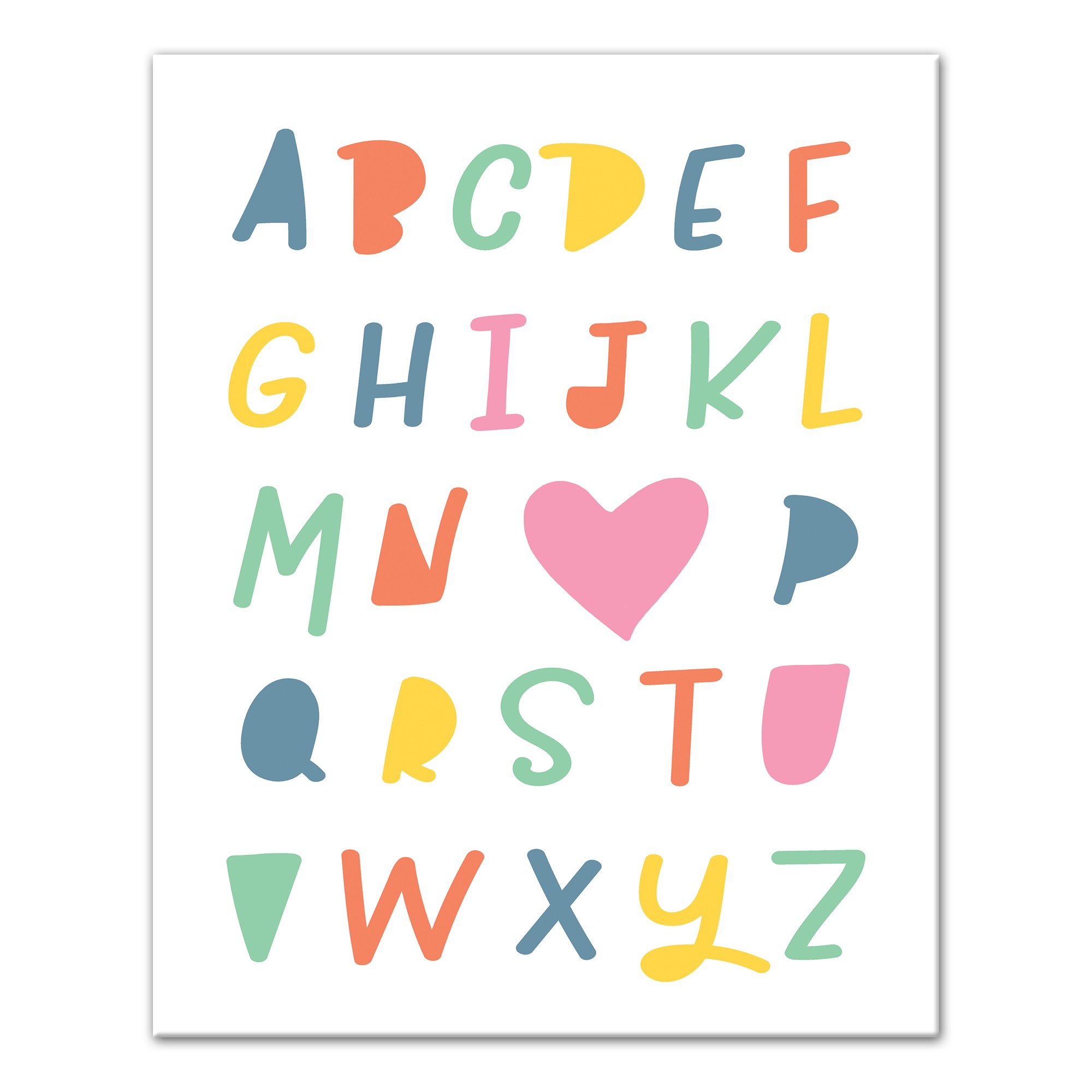 I Love You ABC's 16x20 Canvas Wall Art
