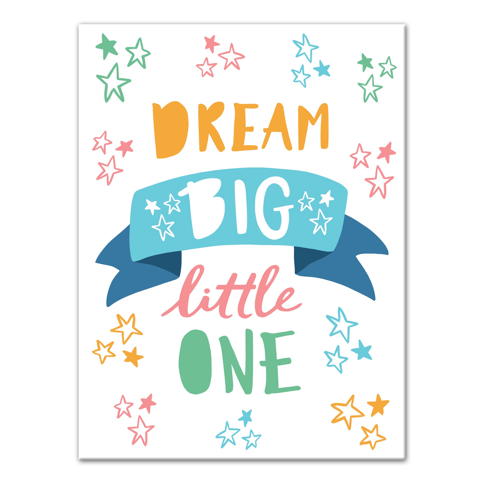 Dream Big Little One Stars 30x40 Canvas Wall Art