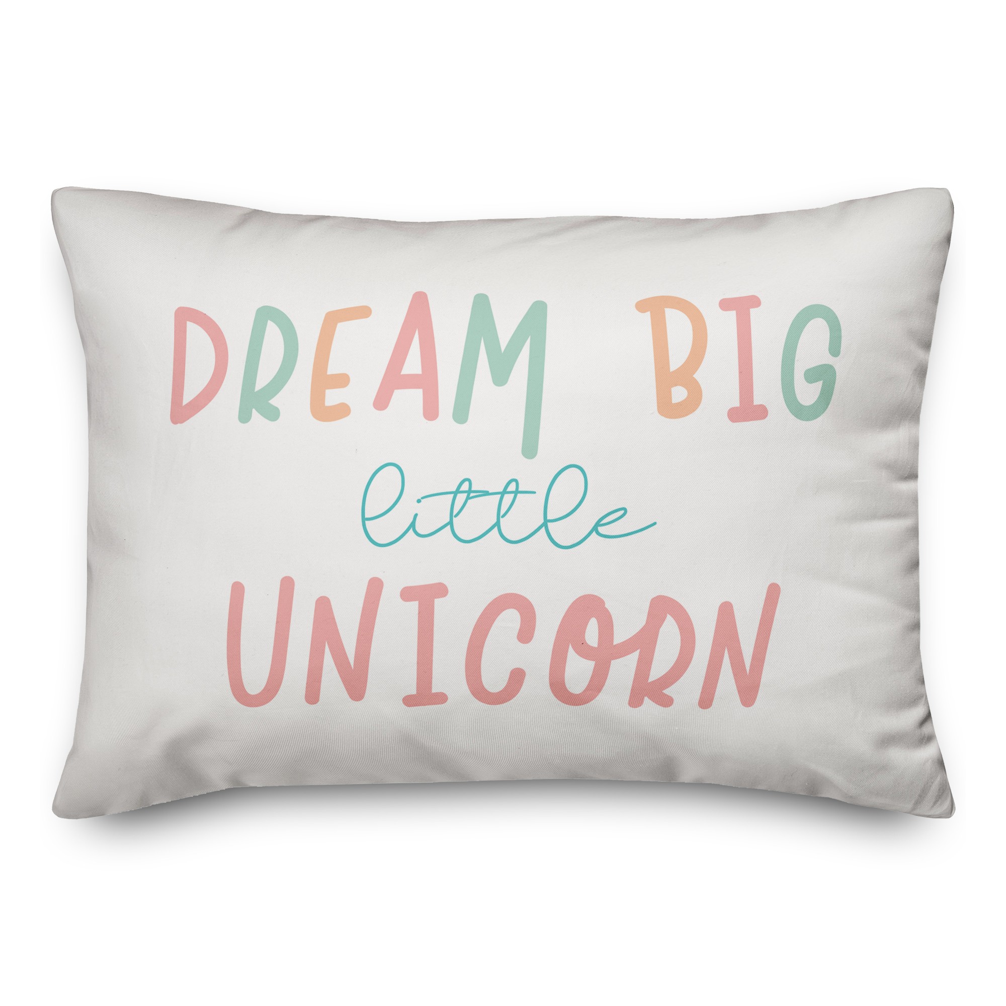 Dream Big Little Unicorn 14x20 Spun Poly Pillow