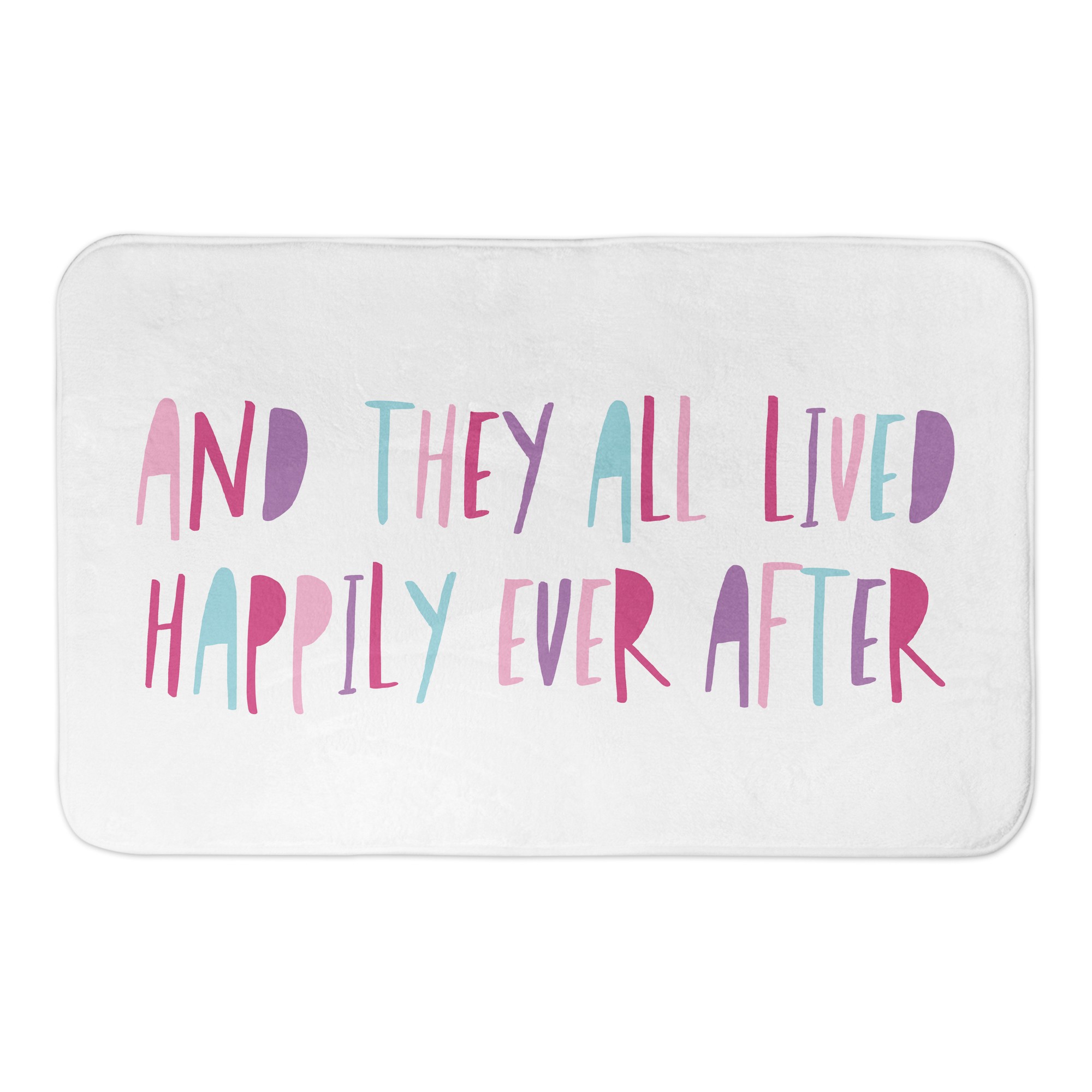 And They Lived Happily Ever After 34x21 Bath Mat