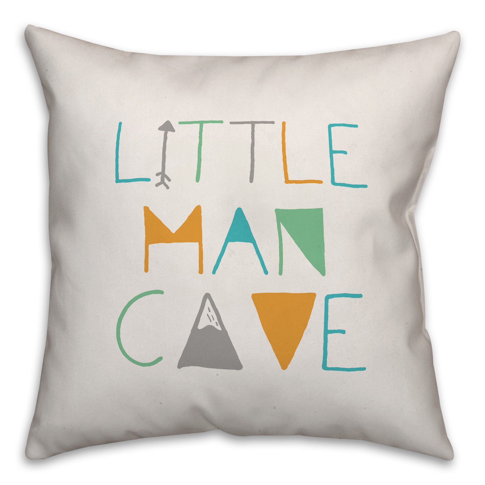 Little Man Cave Reversible 16x16 Spun Poly Pillow