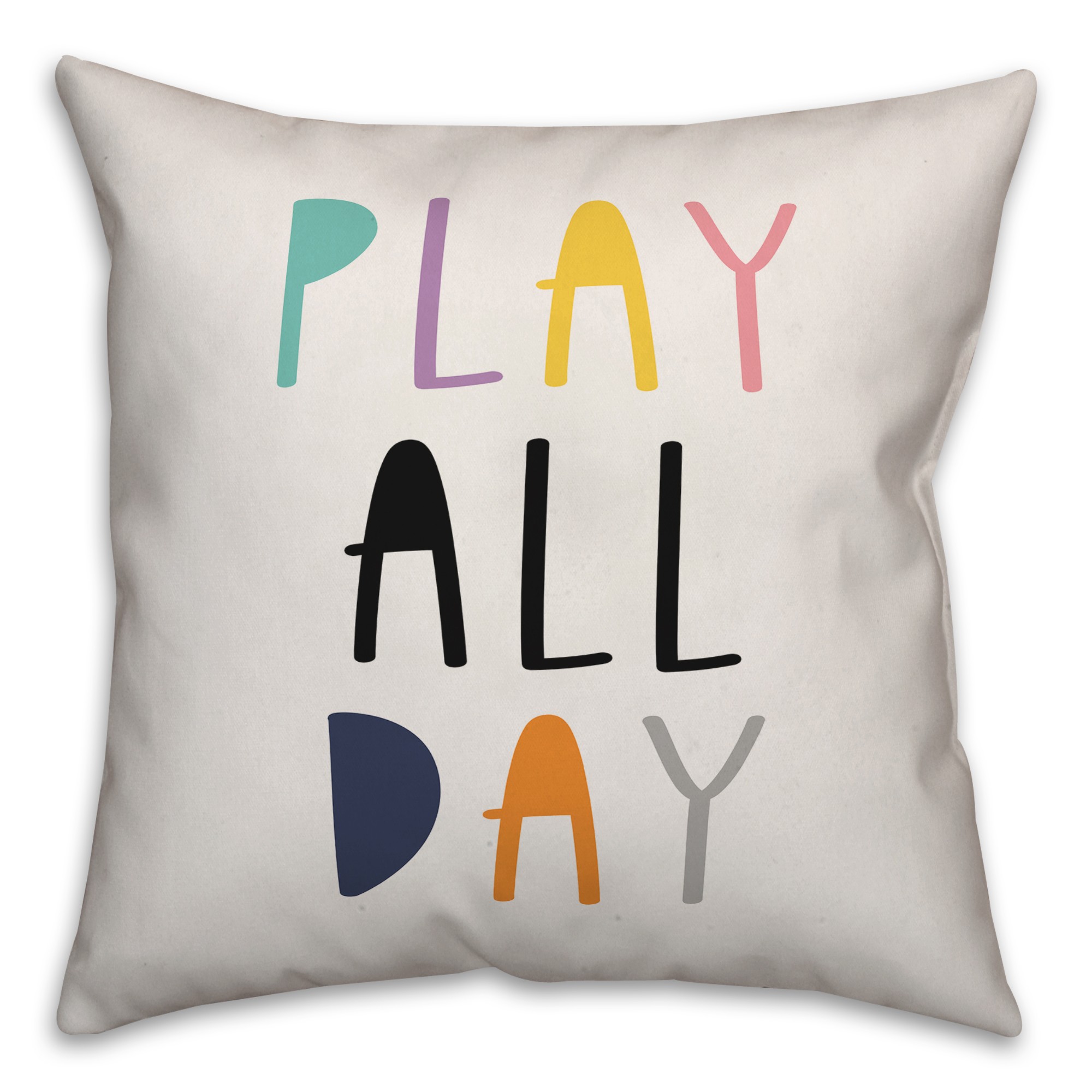 Play All Day 16x16 Spun Poly Pillow