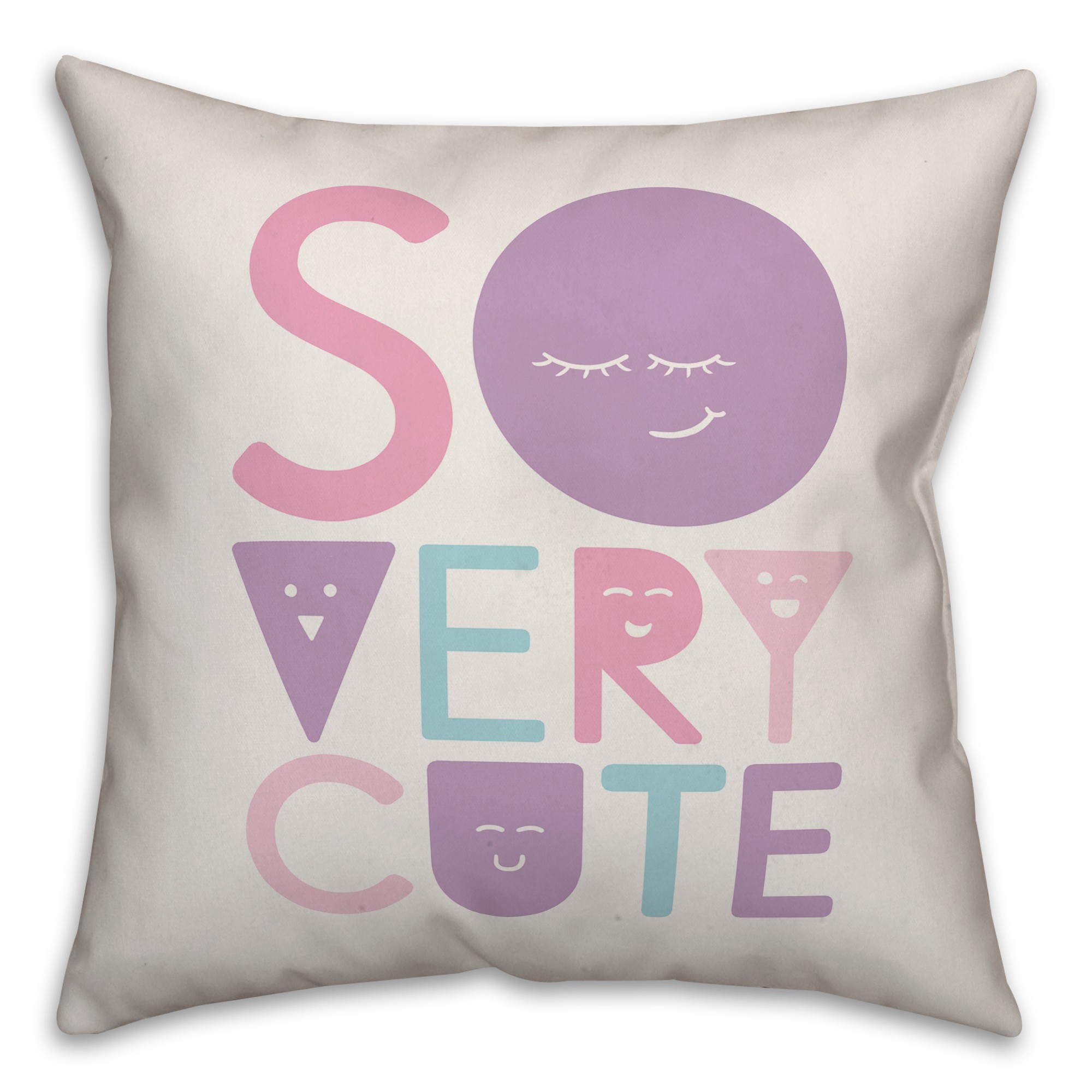 So Very Cute 16x16 Spun Poly Pillow