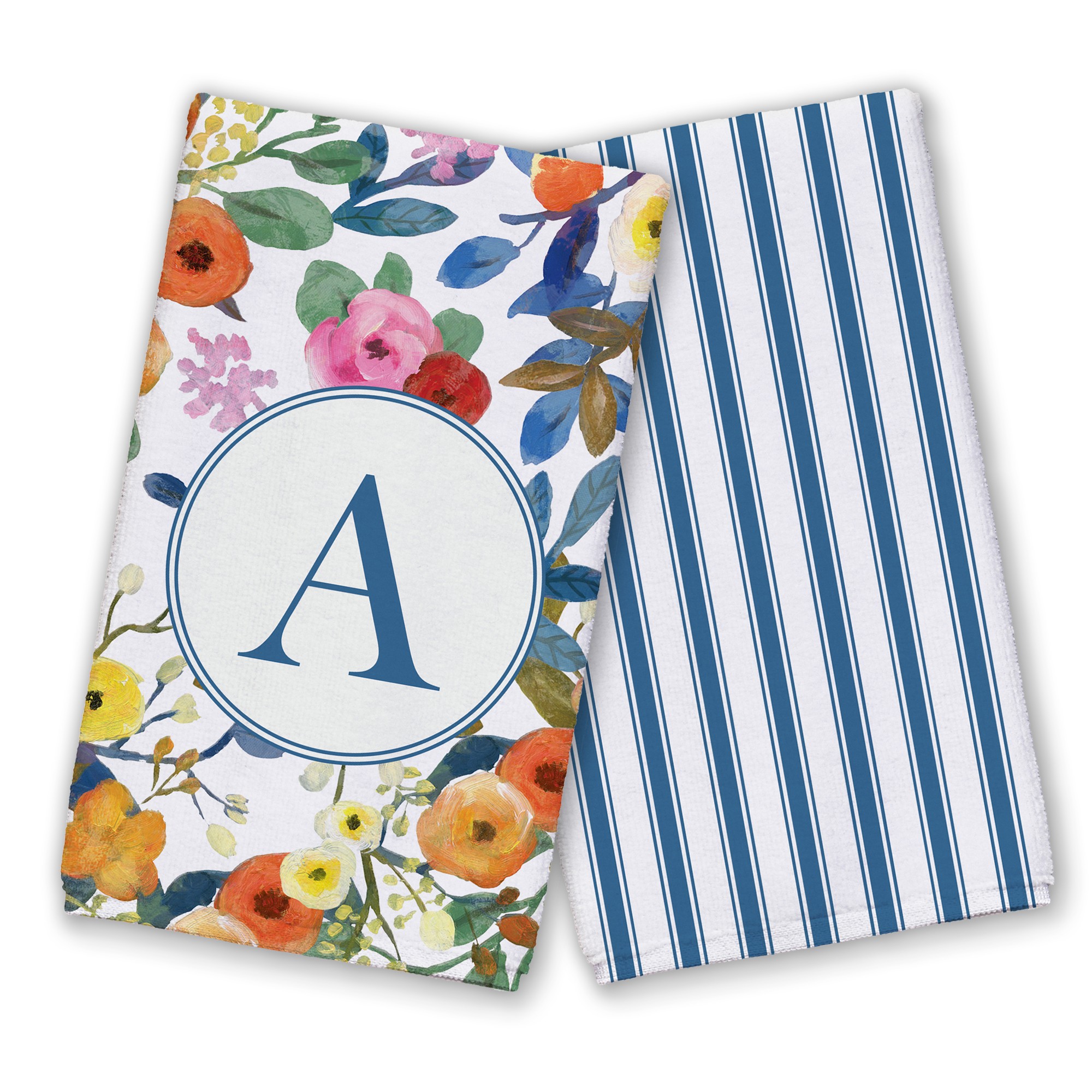 Wildflower Monogram - A Textiles Collection