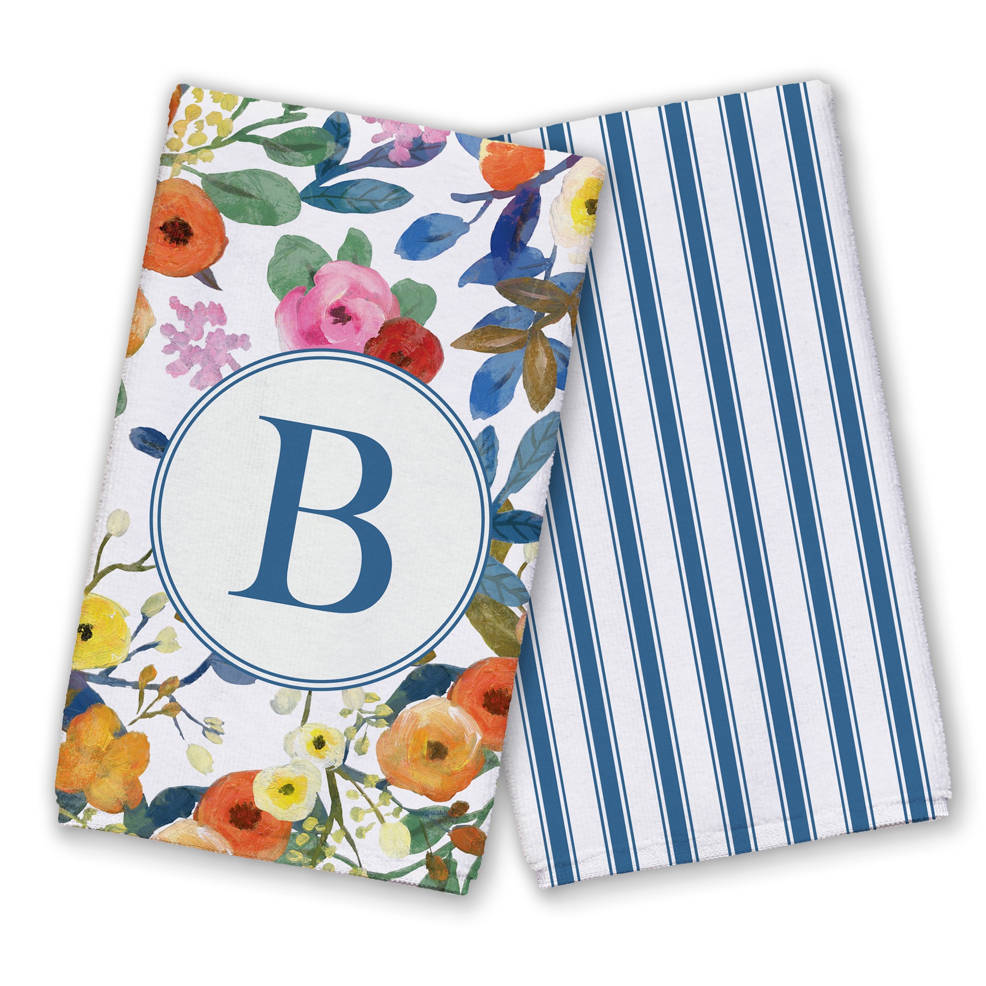 Wildflower Monogram - B Textiles Collection