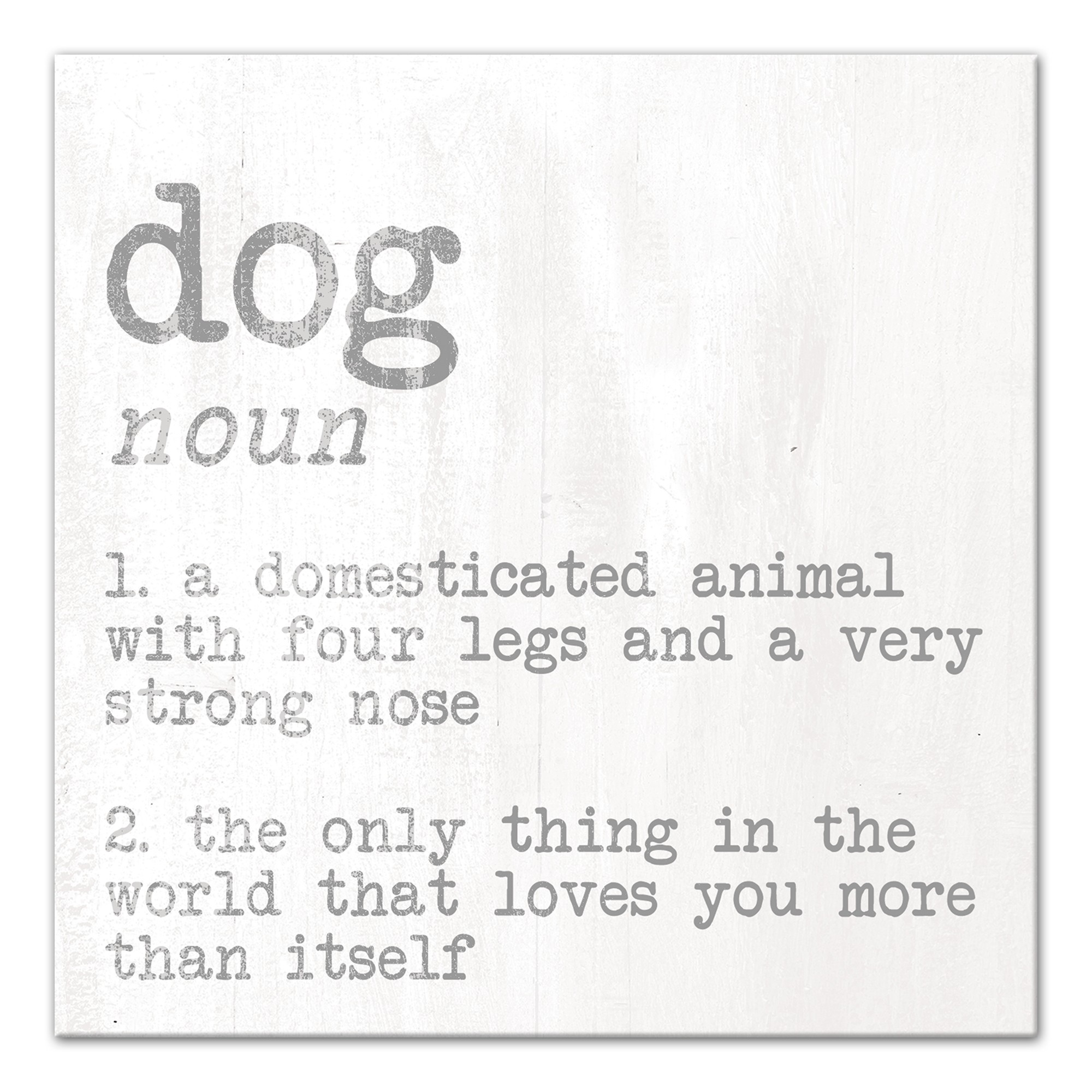 Dog Noun 12x12 Canvas Wall Art