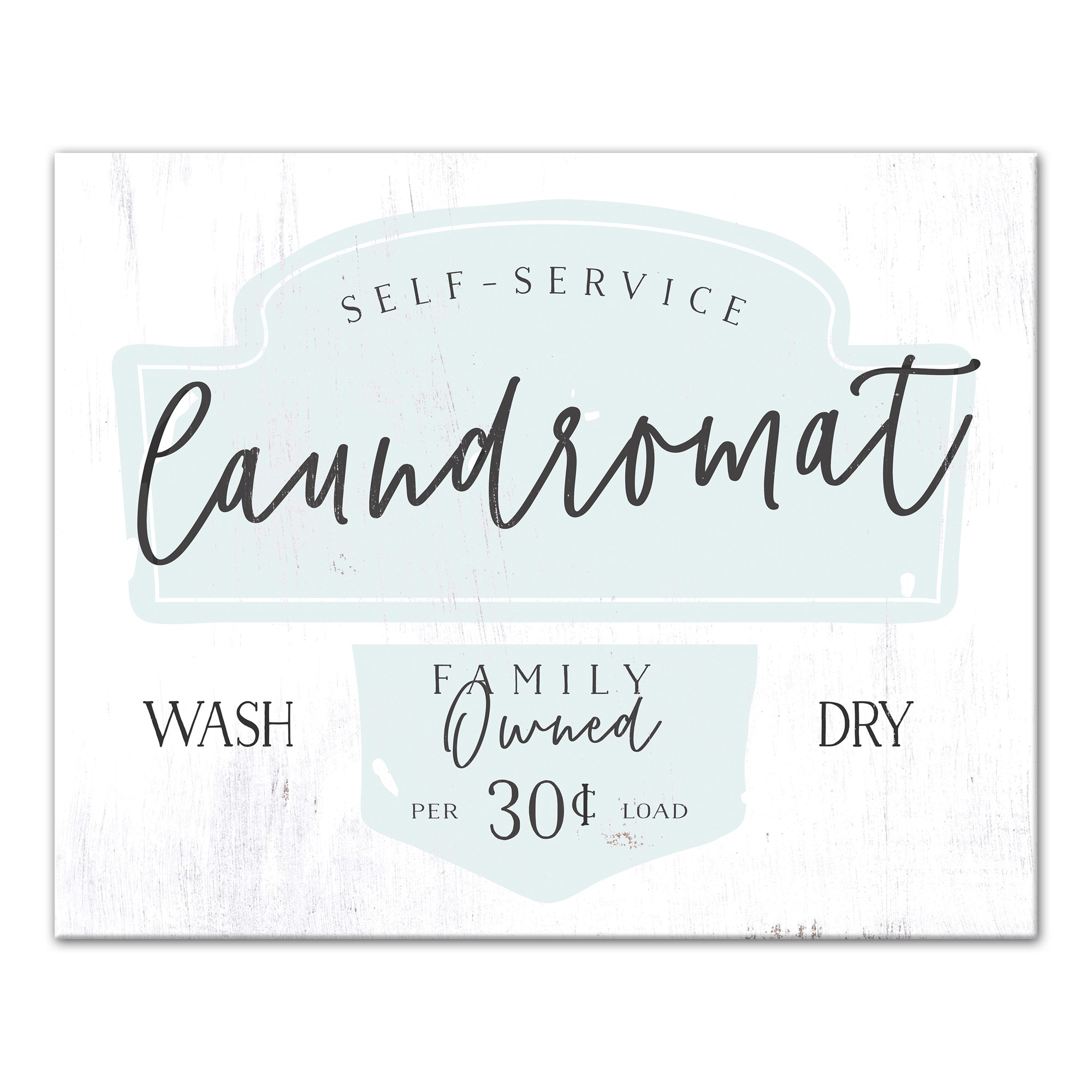 Self-Service Laundromat 16x20 Canvas Wall Art