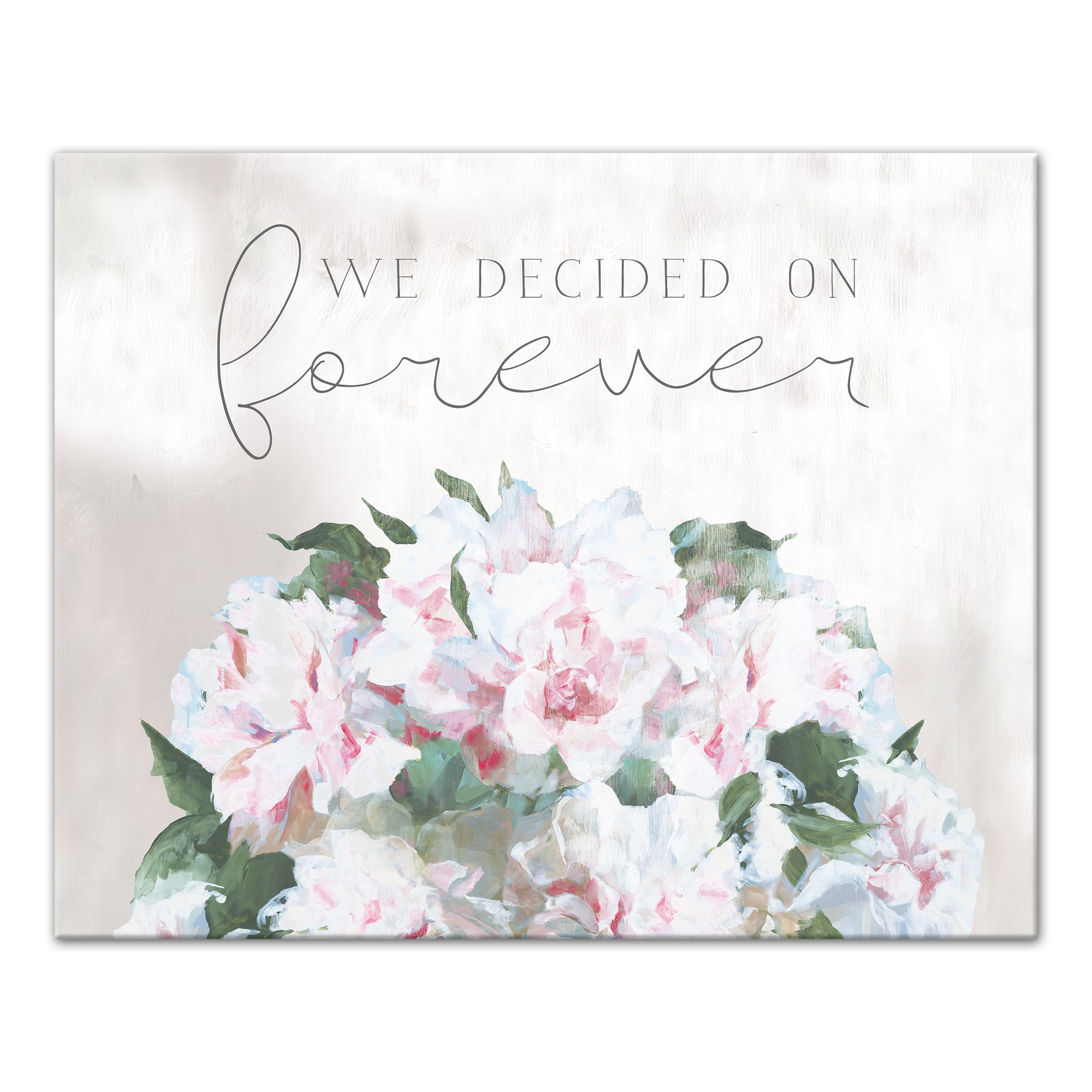 We decided on forever Canvas Wall Art