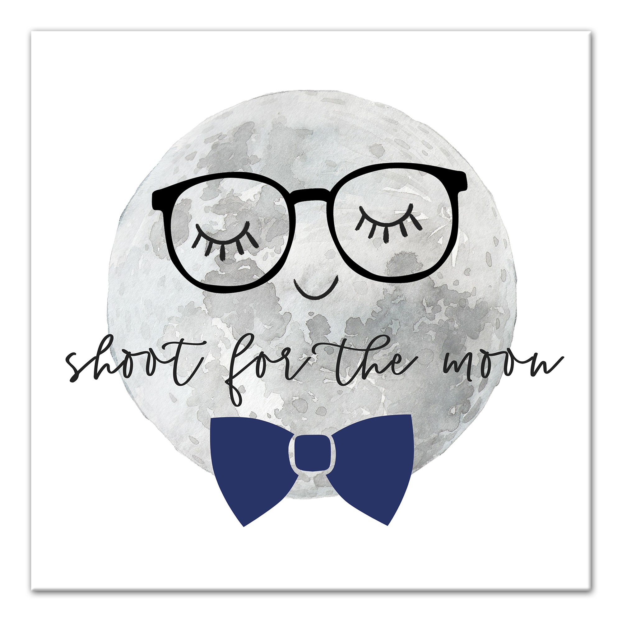 Shoot for the moon Canvas Wall Art