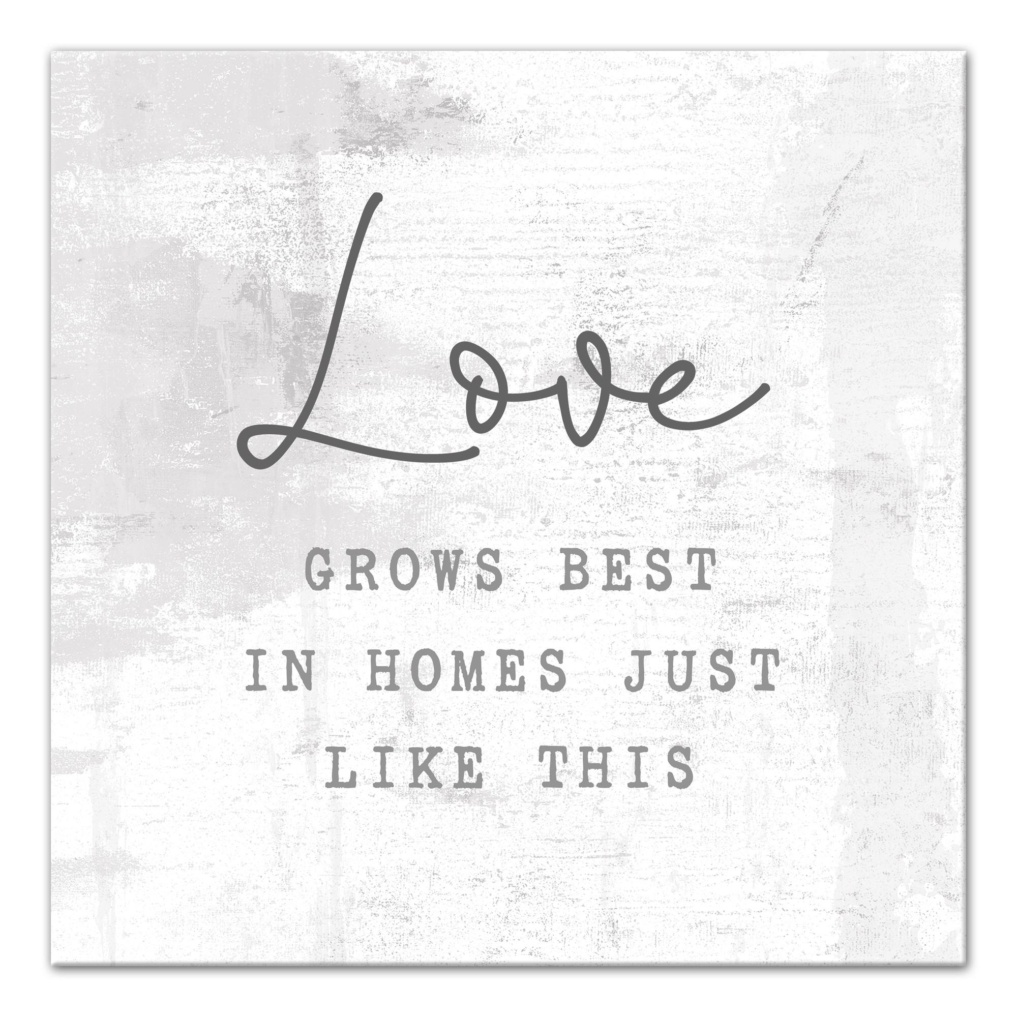 Love grows best Canvas Wall Art