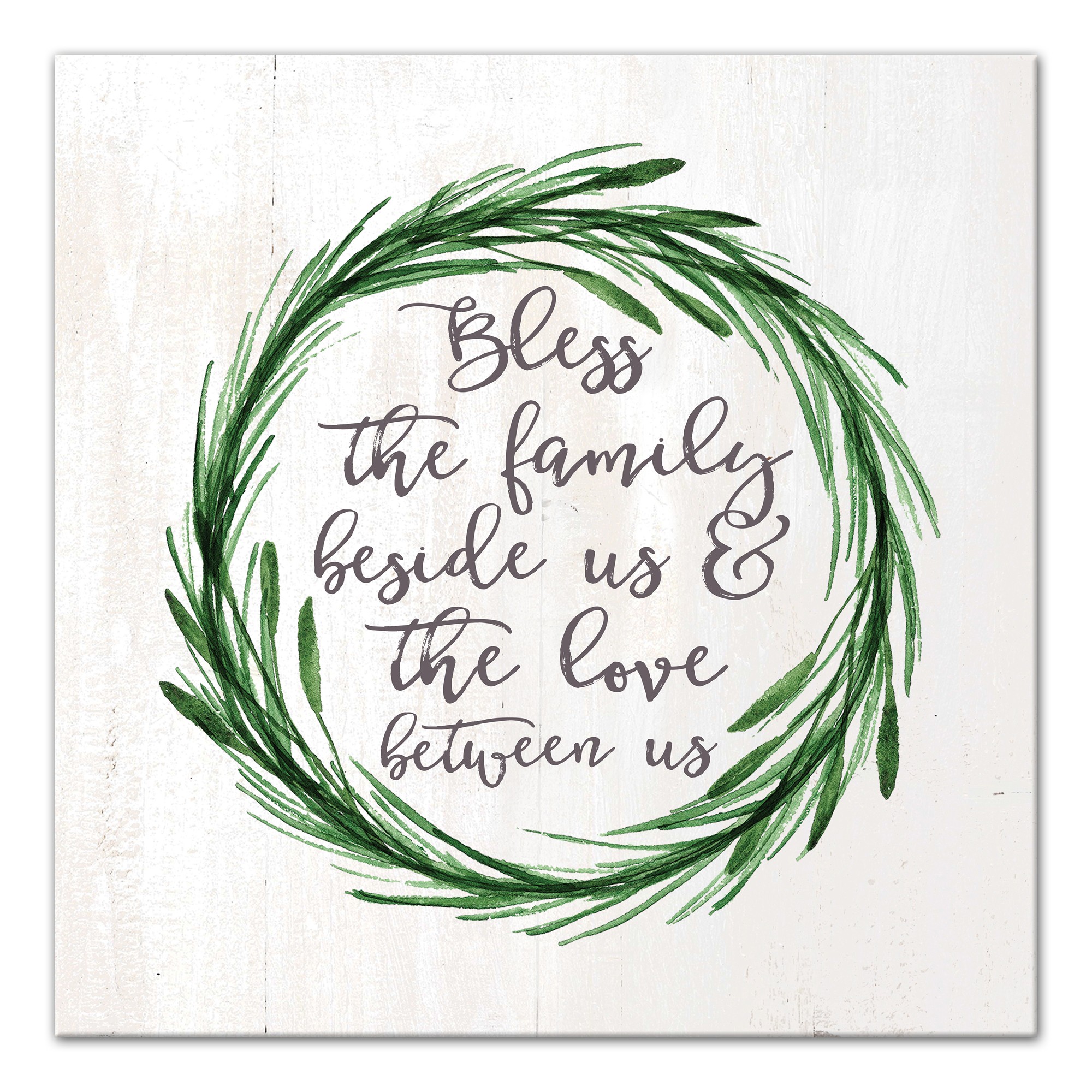 Bless the family Canvas Wall Art