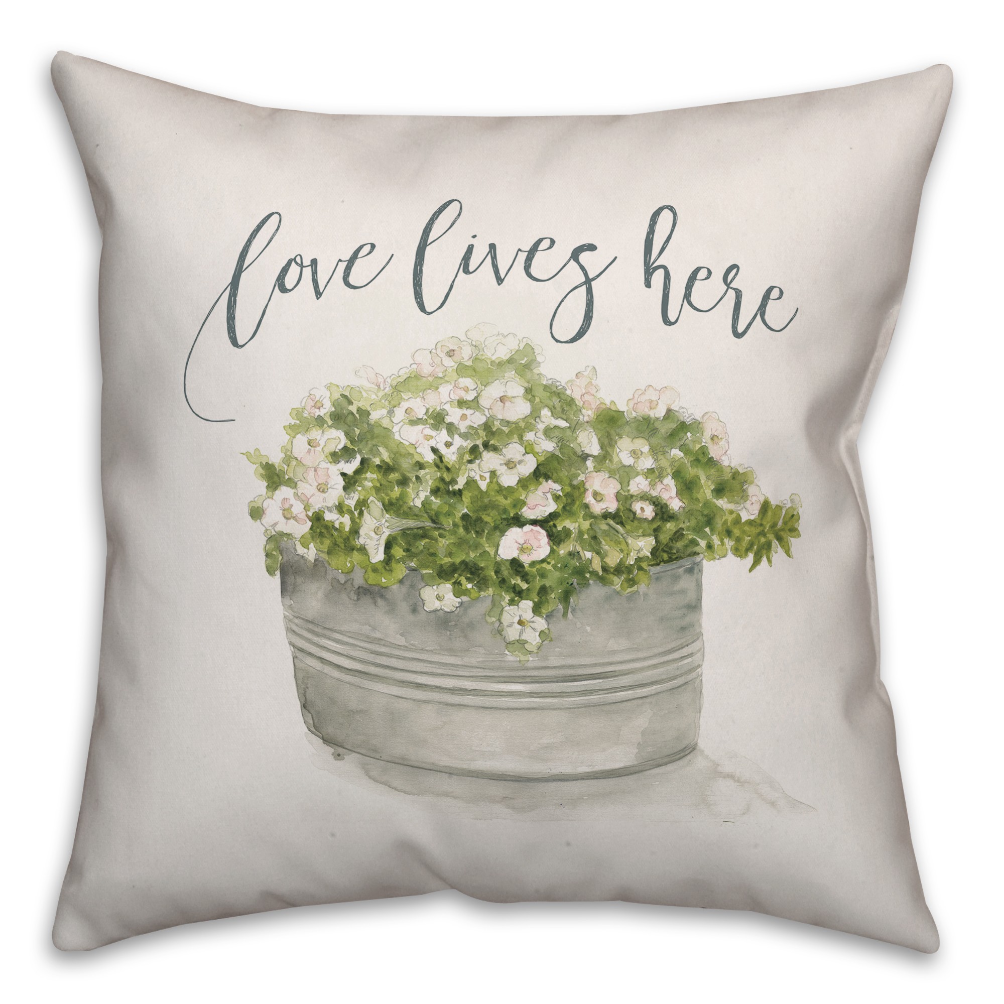 Love lives here Pillow