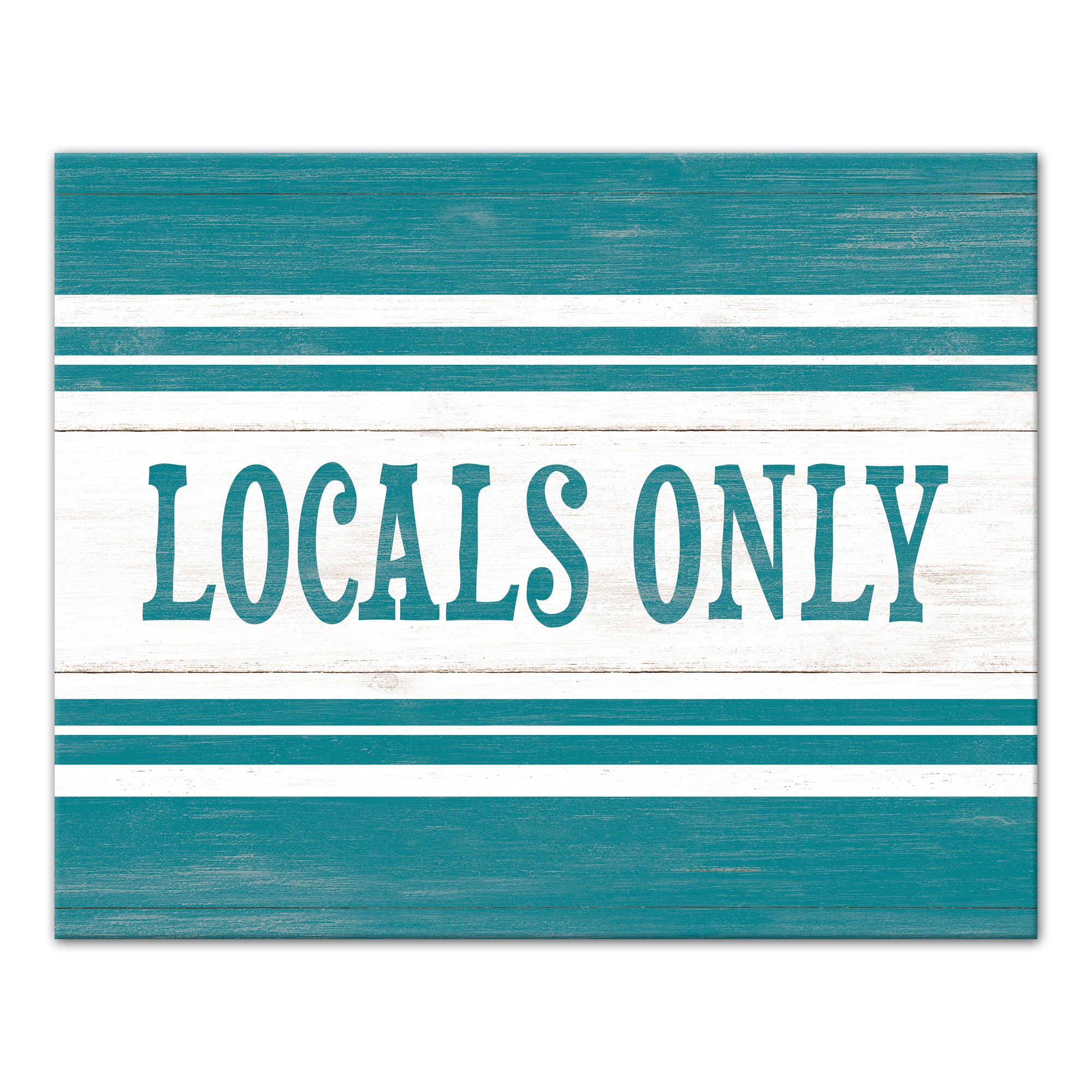 Locals Only 24x30 Canvas Wall Art