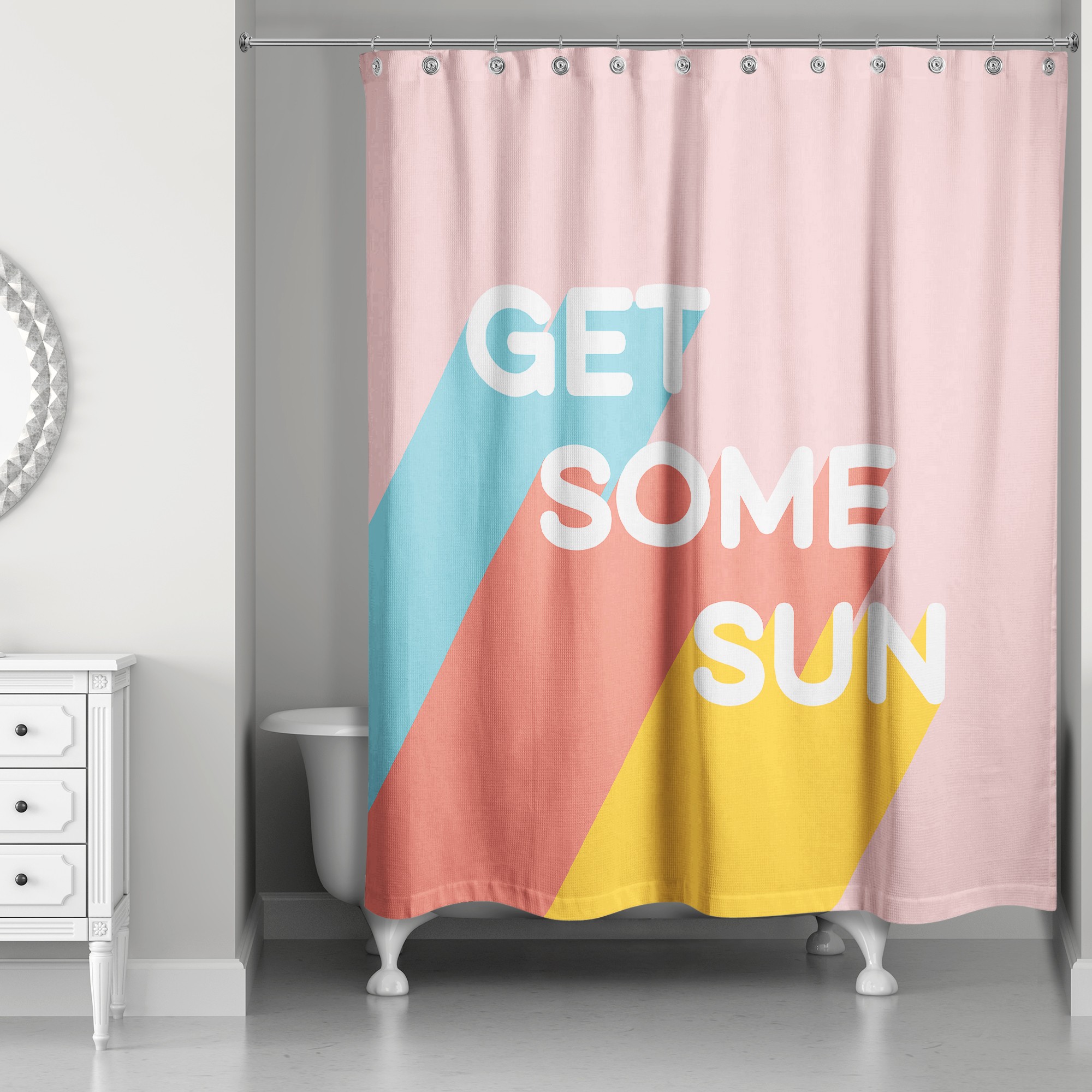 Get Some Sun 71x74 Shower Curtain