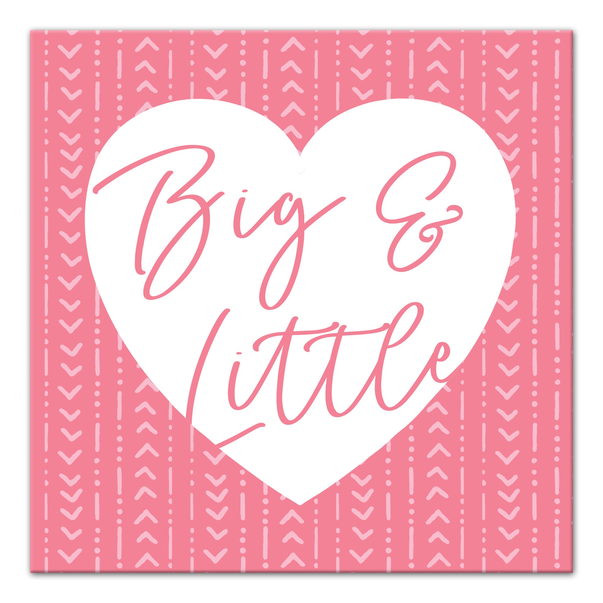 Tribal Big and Little 12x12 Canvas Wall Art