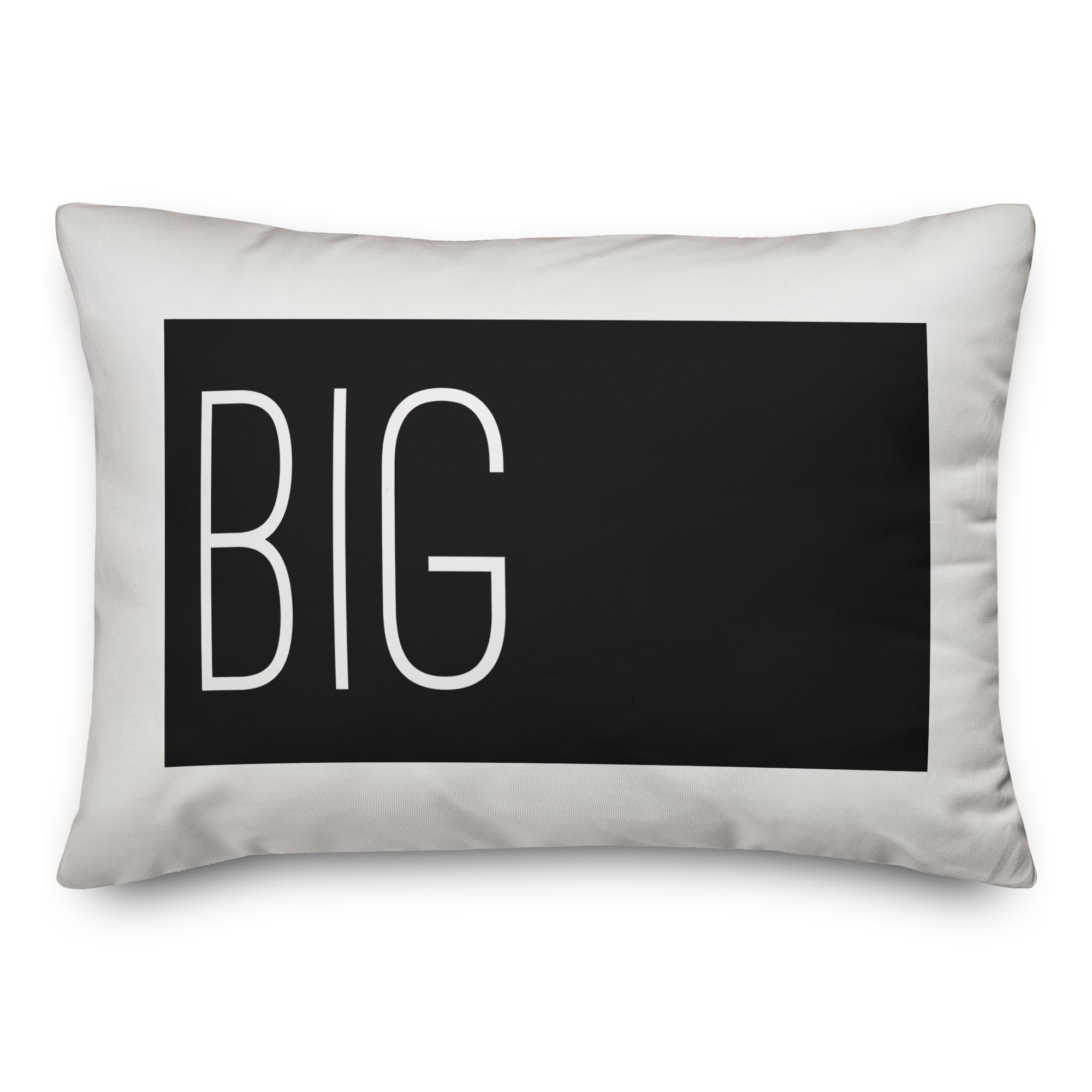 Big Typography 14x20 Spun Poly Pillow