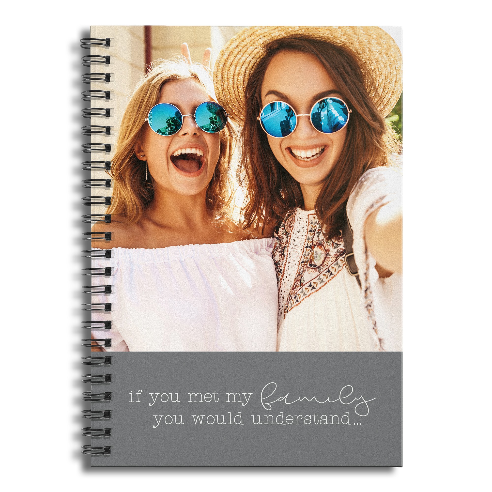 If You Met My Family You Would Understand 6x8 Personalized Ruled Spiral Notebook