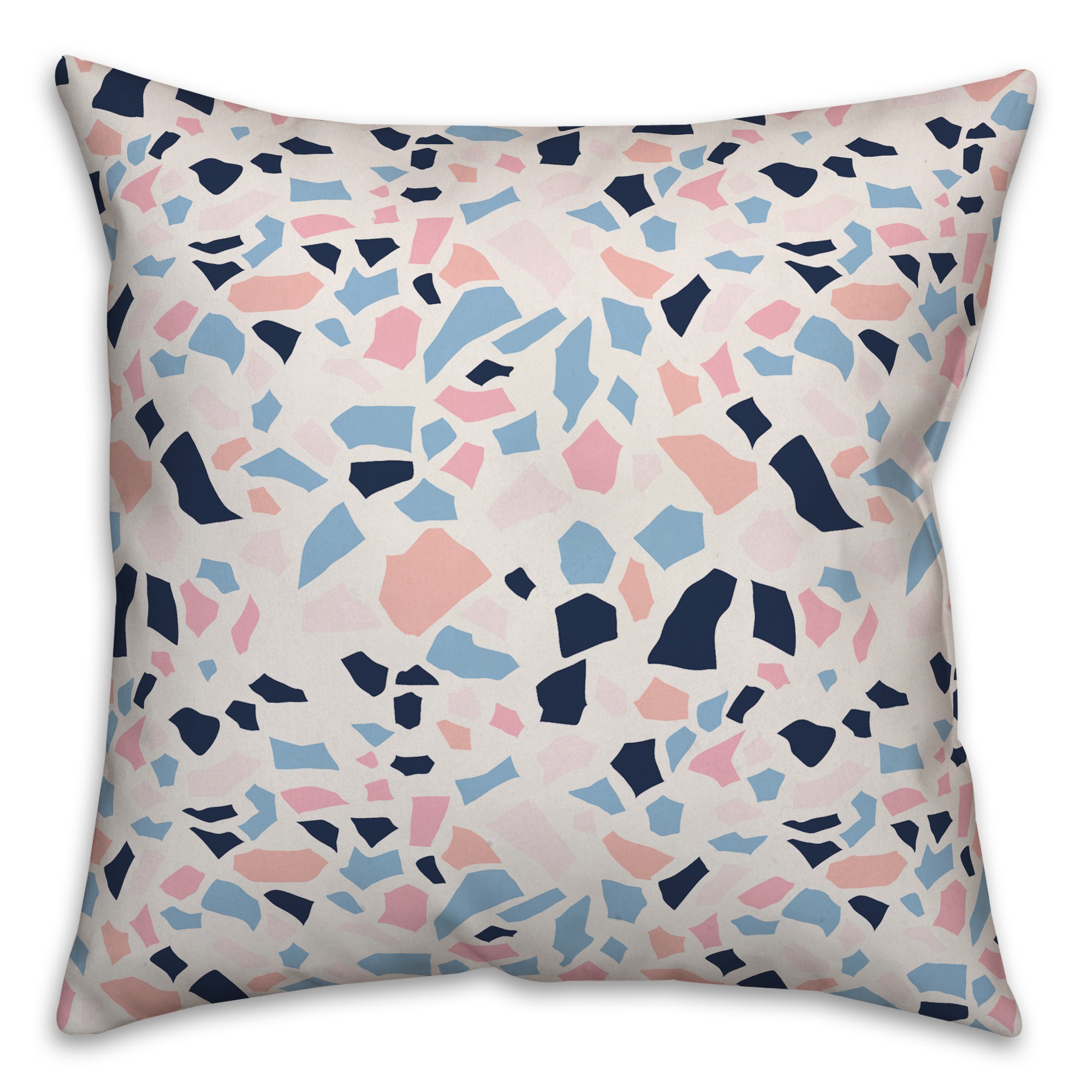 Designs Direct Creative Group Cotton Candy Terrazzo Pattern 18x18 Spun Poly Pillow