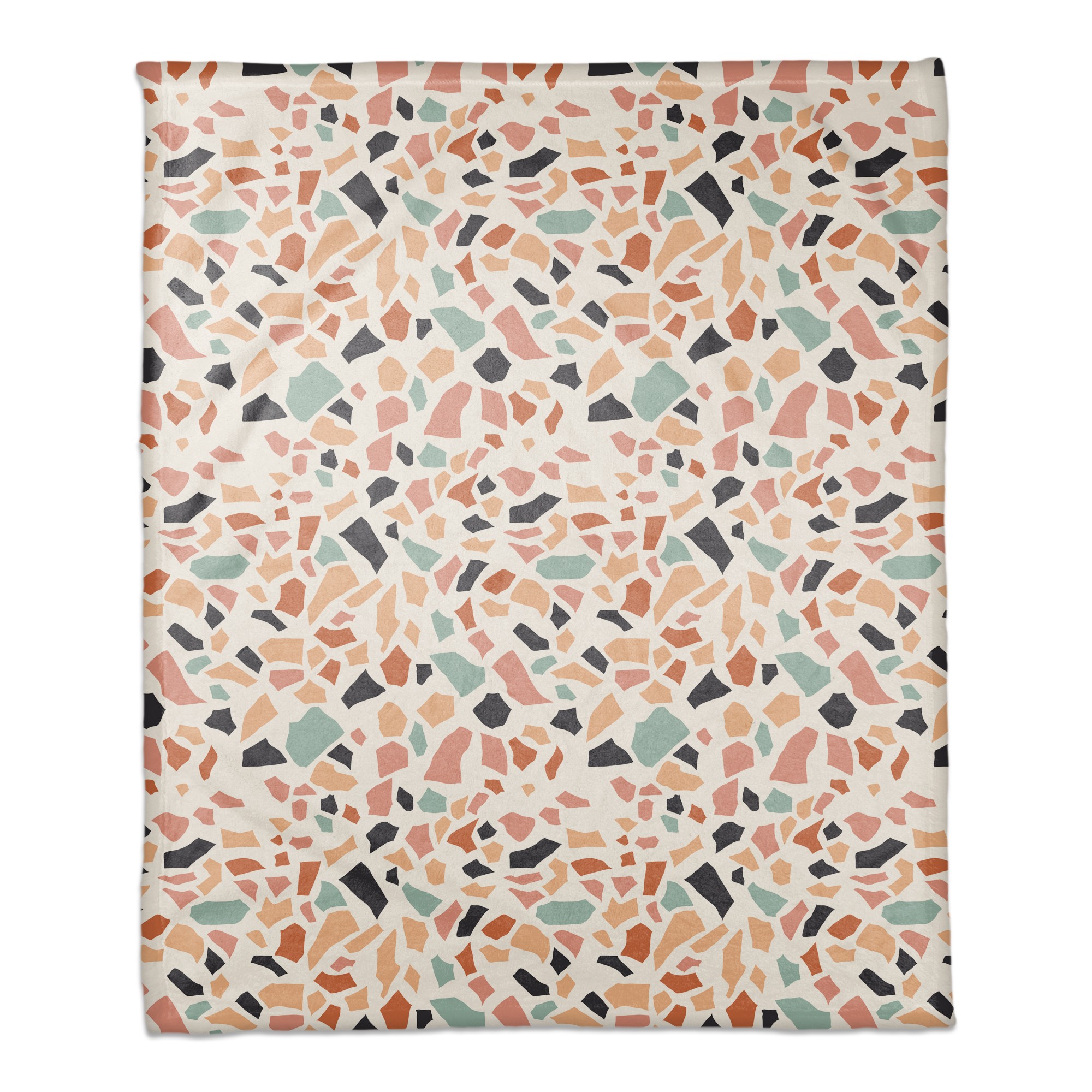 Designs Direct Creative Group Sunset Terrazzo Pattern 50x60 Coral Fleece Blanket