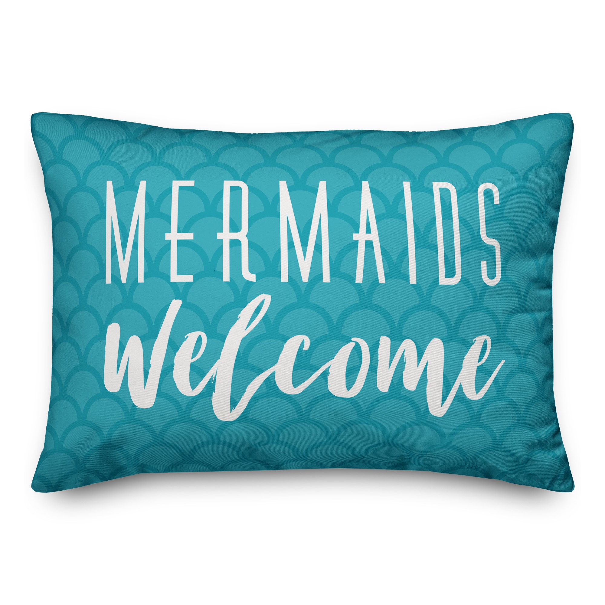 Mermaids Welcome 14x20 Indoor / Outdoor Pillow